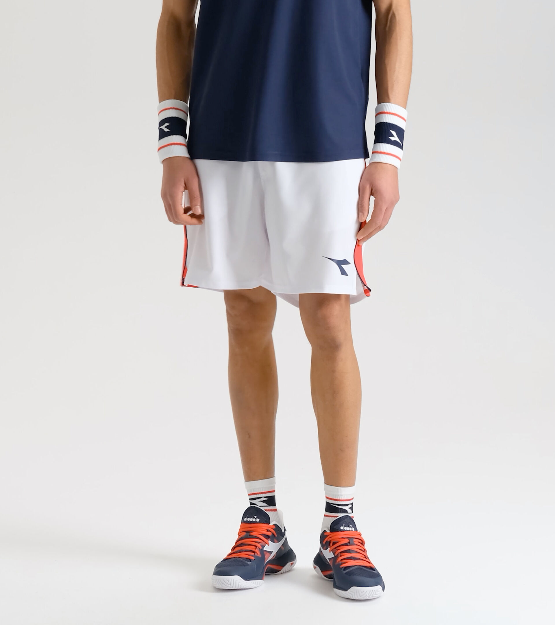 Kurze Tennis-Hose - Herren BERMUDA ICON STRAHLEND WEISSE - Diadora