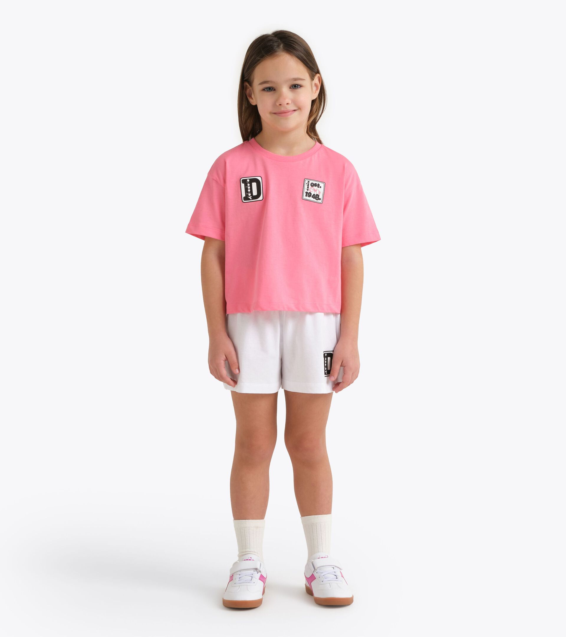 Sports set - T-shirt and shorts - Girls
 JG. SET ESS. SPORTS SS PINK LEMONADE - Diadora