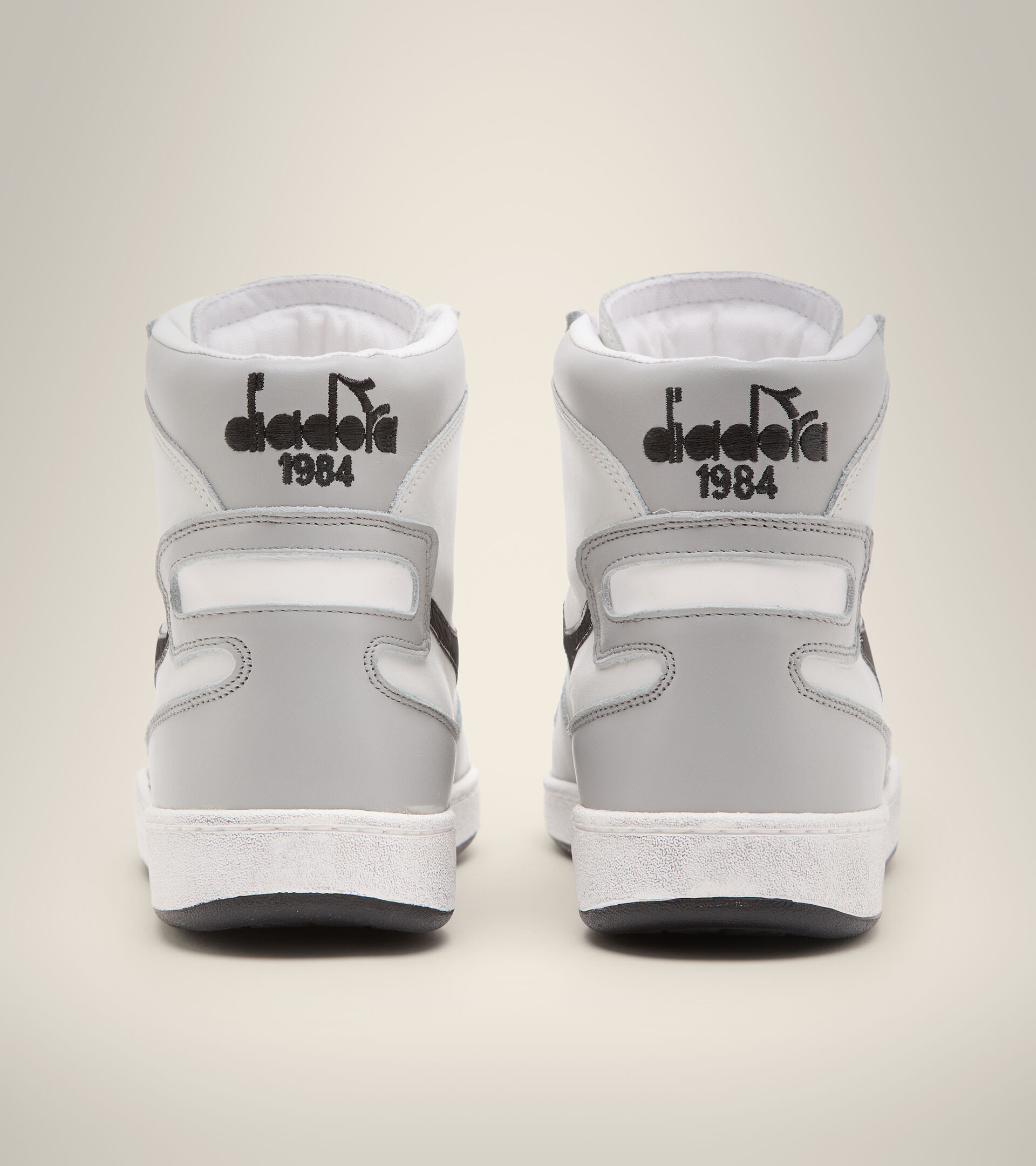 Footwear Heritage UNISEX MI BASKET USED WHITE/HIGH RISE/BLACK Diadora