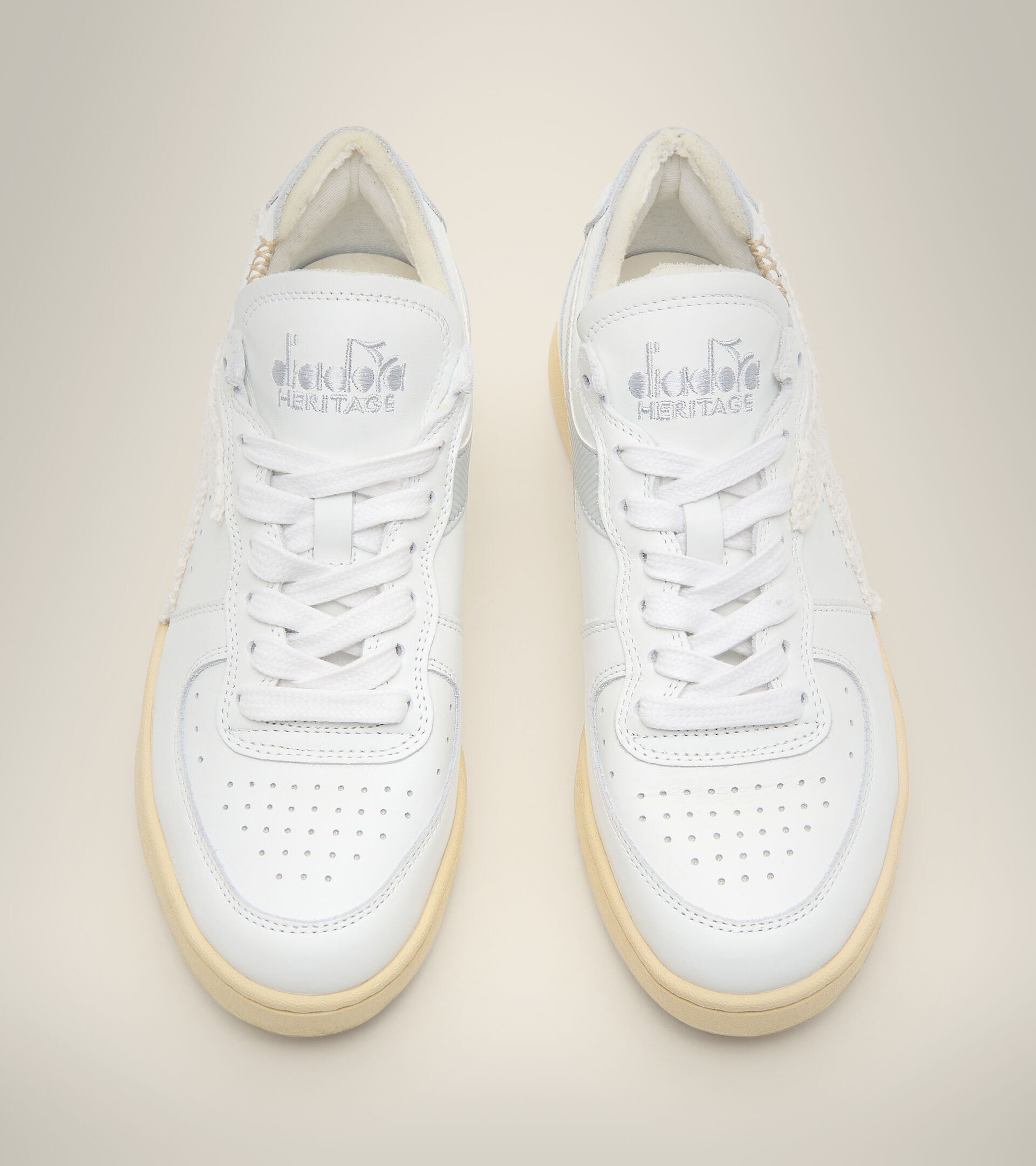 Heritage Shoe - Women MI BASKET ROW CUT CROCHET WN WHITE - Diadora