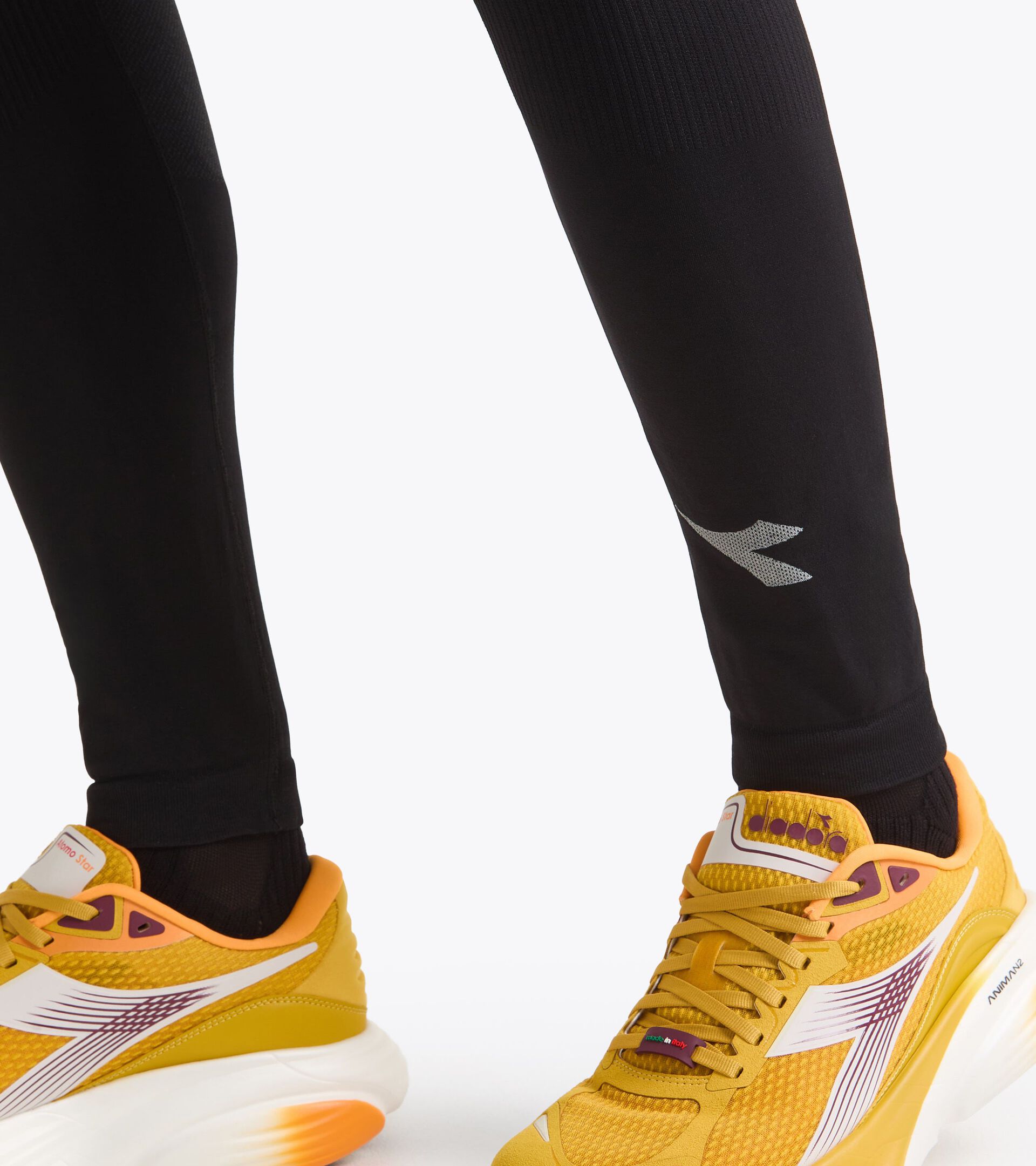 Technische Laufleggings§Made in Italy§Herren TIGHTS STRATOZERO SCHWARZ - Diadora