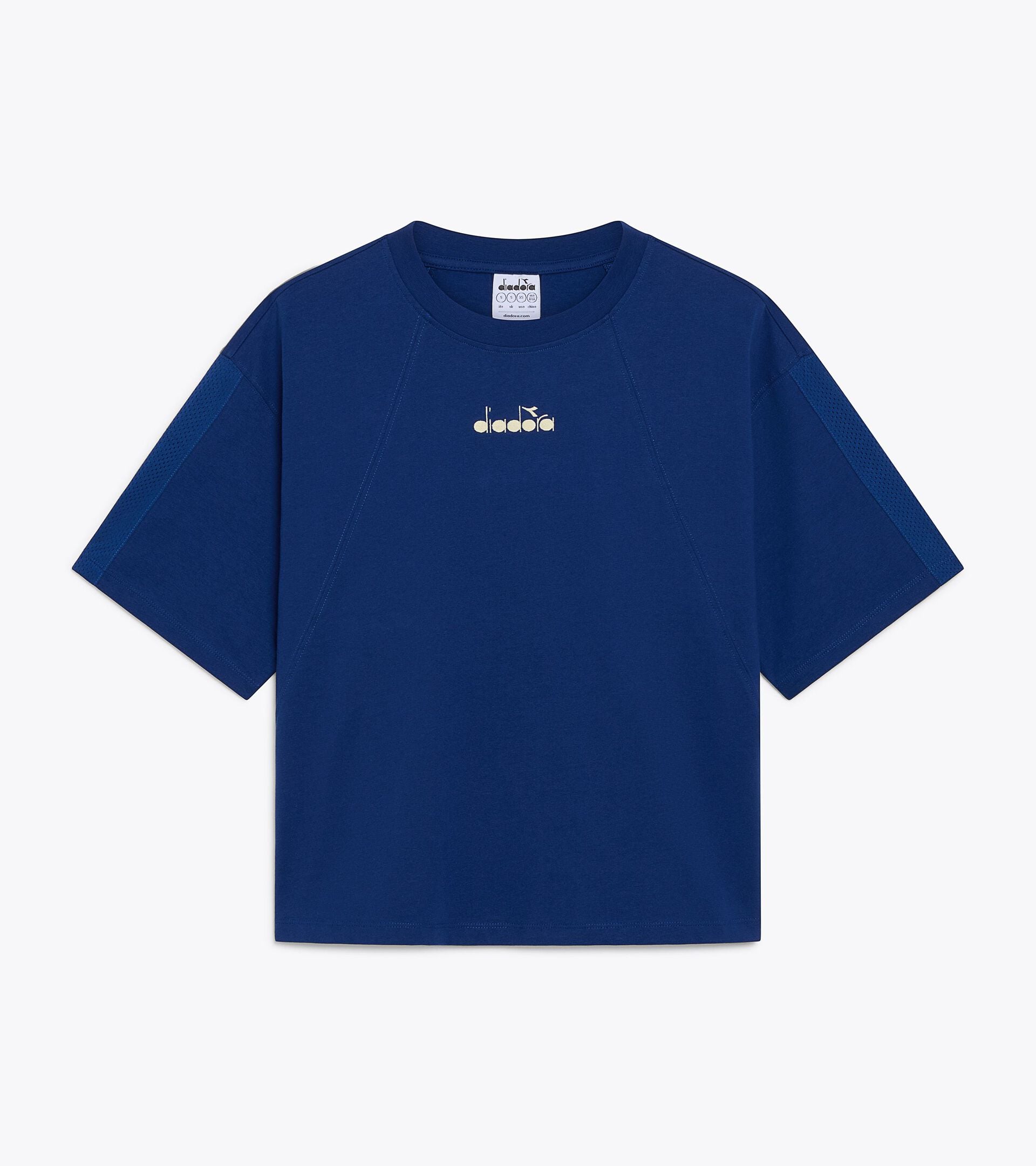 Short-sleeved T-shirt - Regular fit - Women's L. T-SHIRT SS LOGO SALTIRE NAVY - Diadora