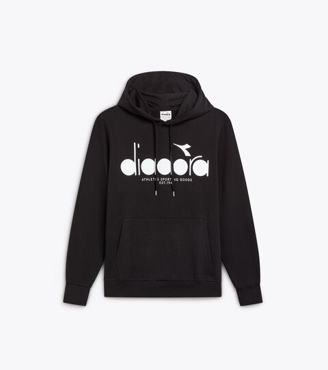 Sudadera con capucha color block - Para todos los géneros HOODIE LOGO NEGRO - Diadora