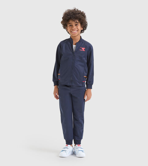 Sportlicher Trainingsanzug aus Poly Tricot - Jungen JB.TRACKSUIT FZ DIADORA FC CABAN BLAU - Diadora