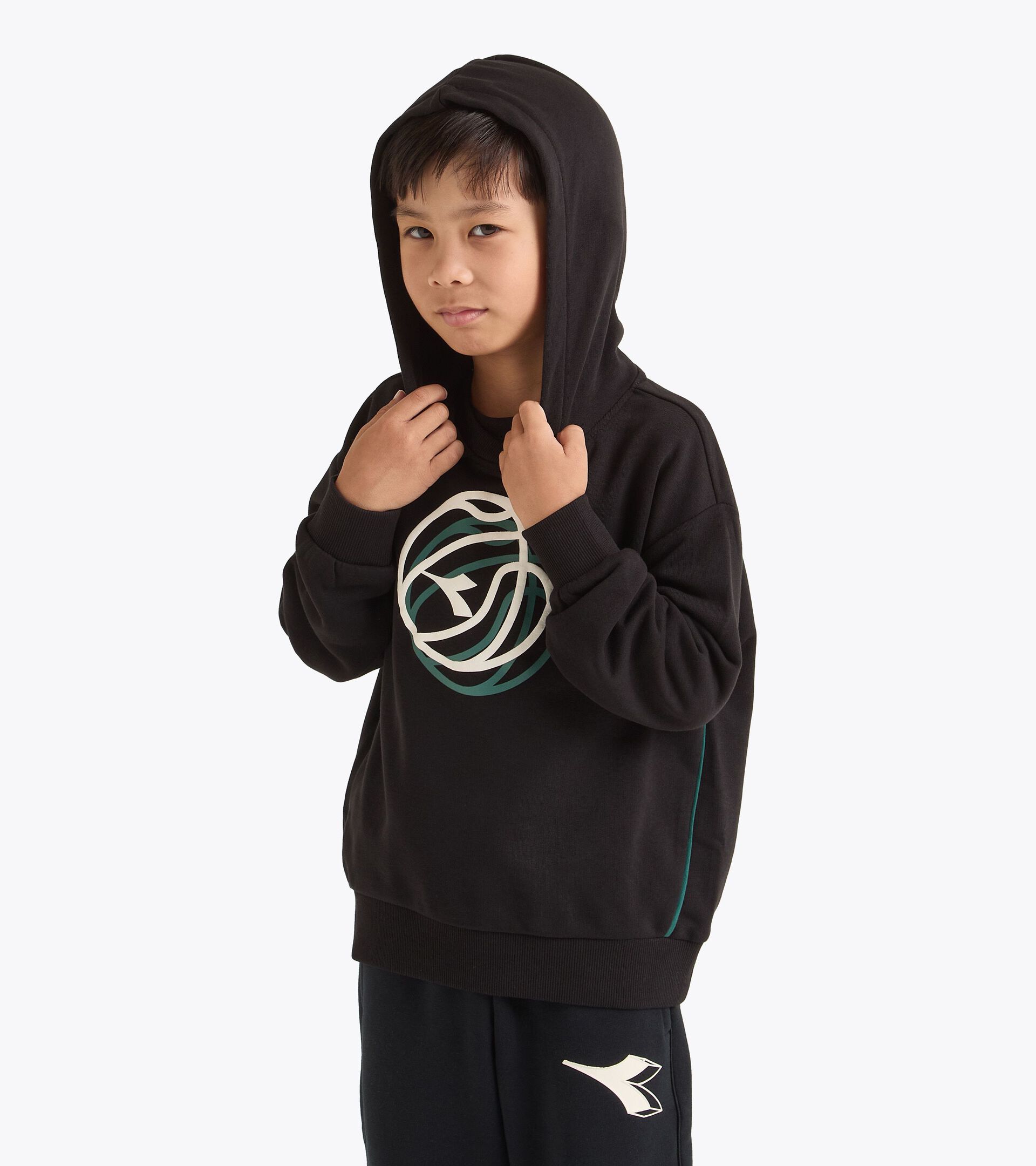 Sweatshirt mit Kapuze - Loose Fit - Kinder
JB. HOODIE SCHWARZ - Diadora