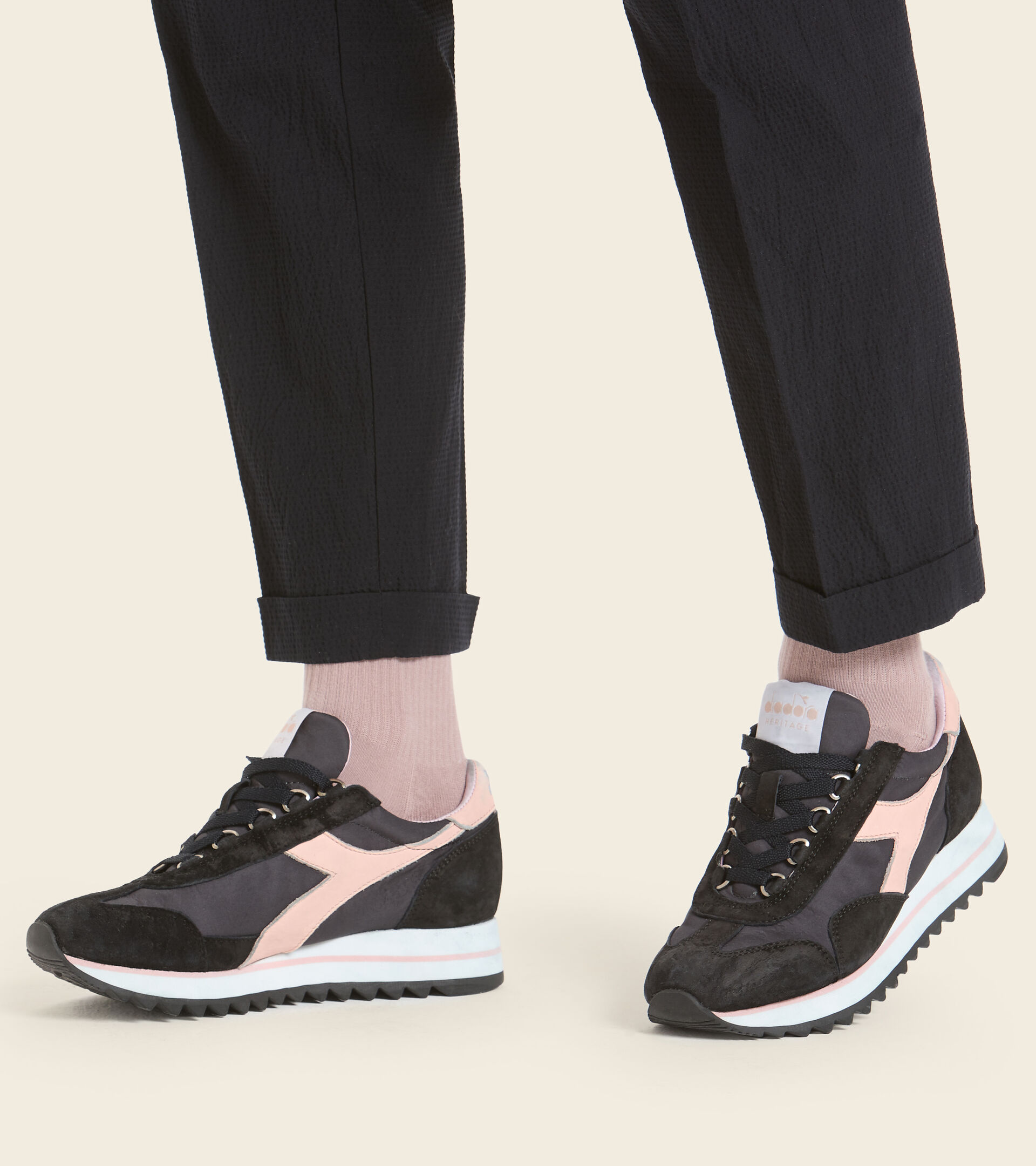 Footwear Heritage DONNA EQUIPE SUEDE SW EVO WN BLU MAIOLICA Diadora