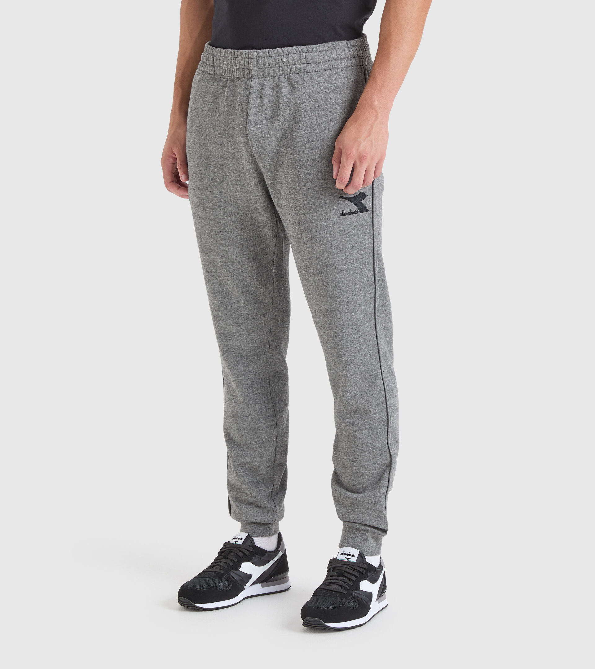 Pantalon de sport - Homme PANTS CUFF CORE GRIS FONCE MELANGE - Diadora