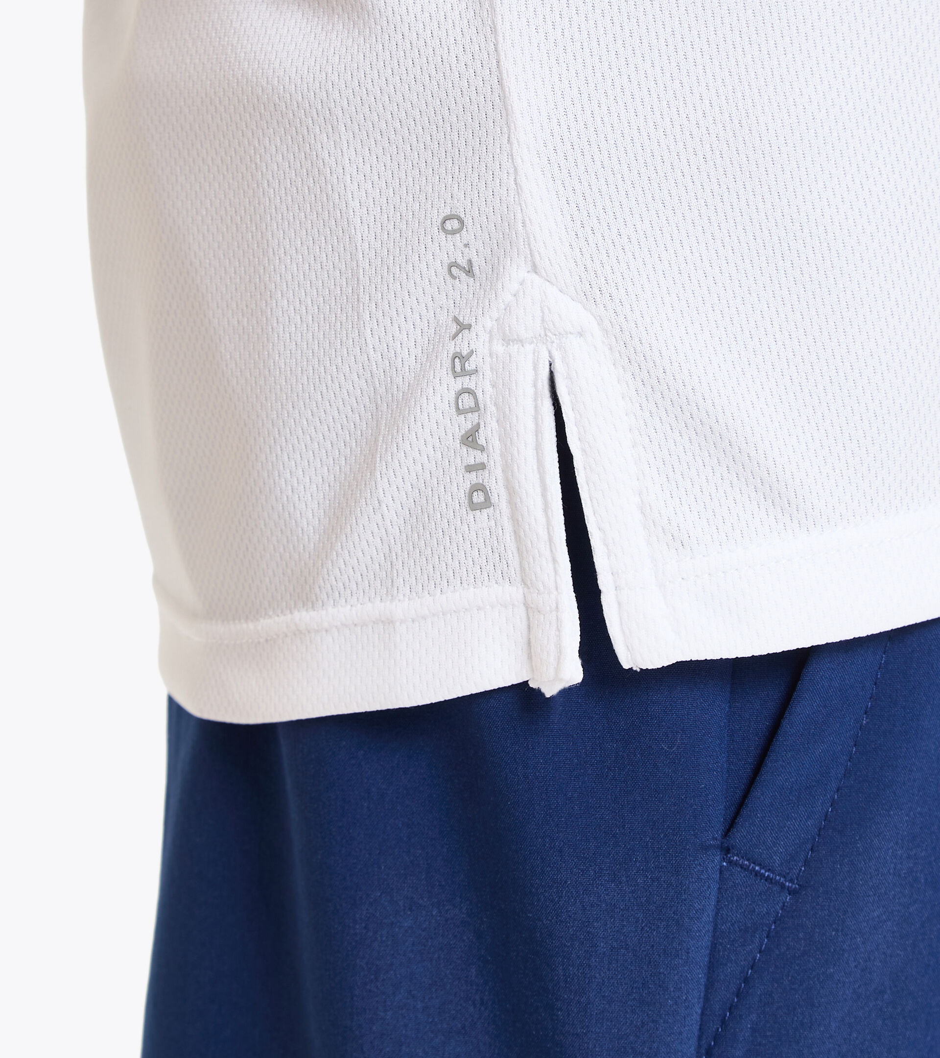 Camiseta de tenis - Junior J. T-SHIRT COURT BLANCO VIVO - Diadora