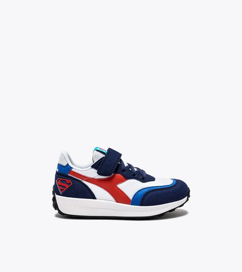 Sports sneaker - Boys - 4 to 8 years old RACE PS SUPERMAN ESTATE BLUE/ORANGE.COM - Diadora