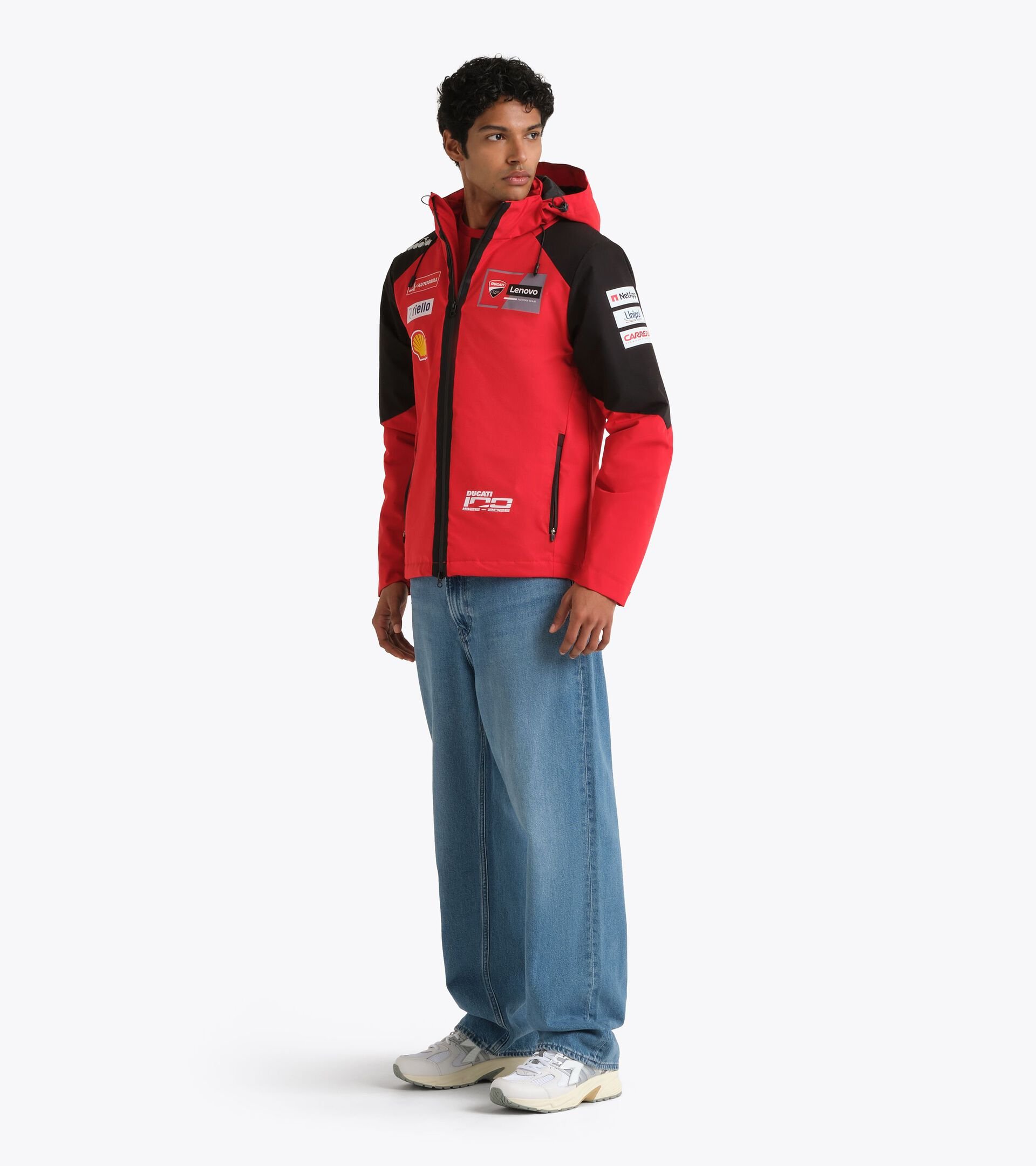 Ducati MotoGP 2026 Replica Sports Jacket - Men's JACKET DUCATI REPLICA MGP26 DUCATI MGP RED/BLACK - Diadora