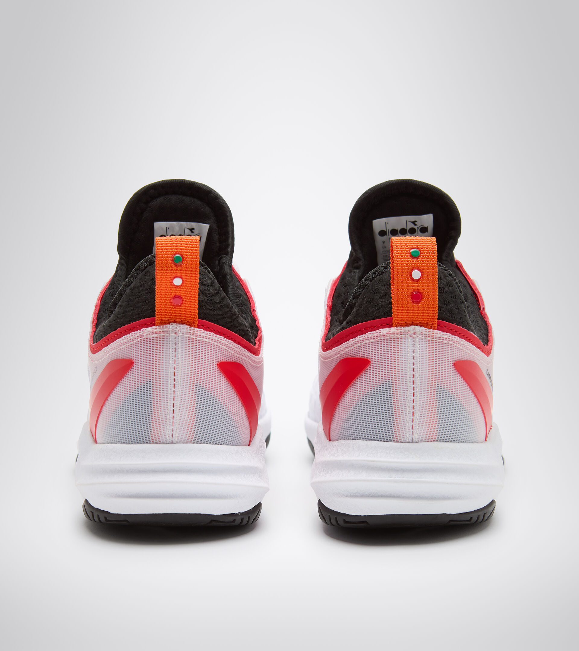 Clay and hard court tennis shoe - Men SPEED BLUSHIELD FLY 3 + AG WHITE/BLACK/FIERY RED - Diadora