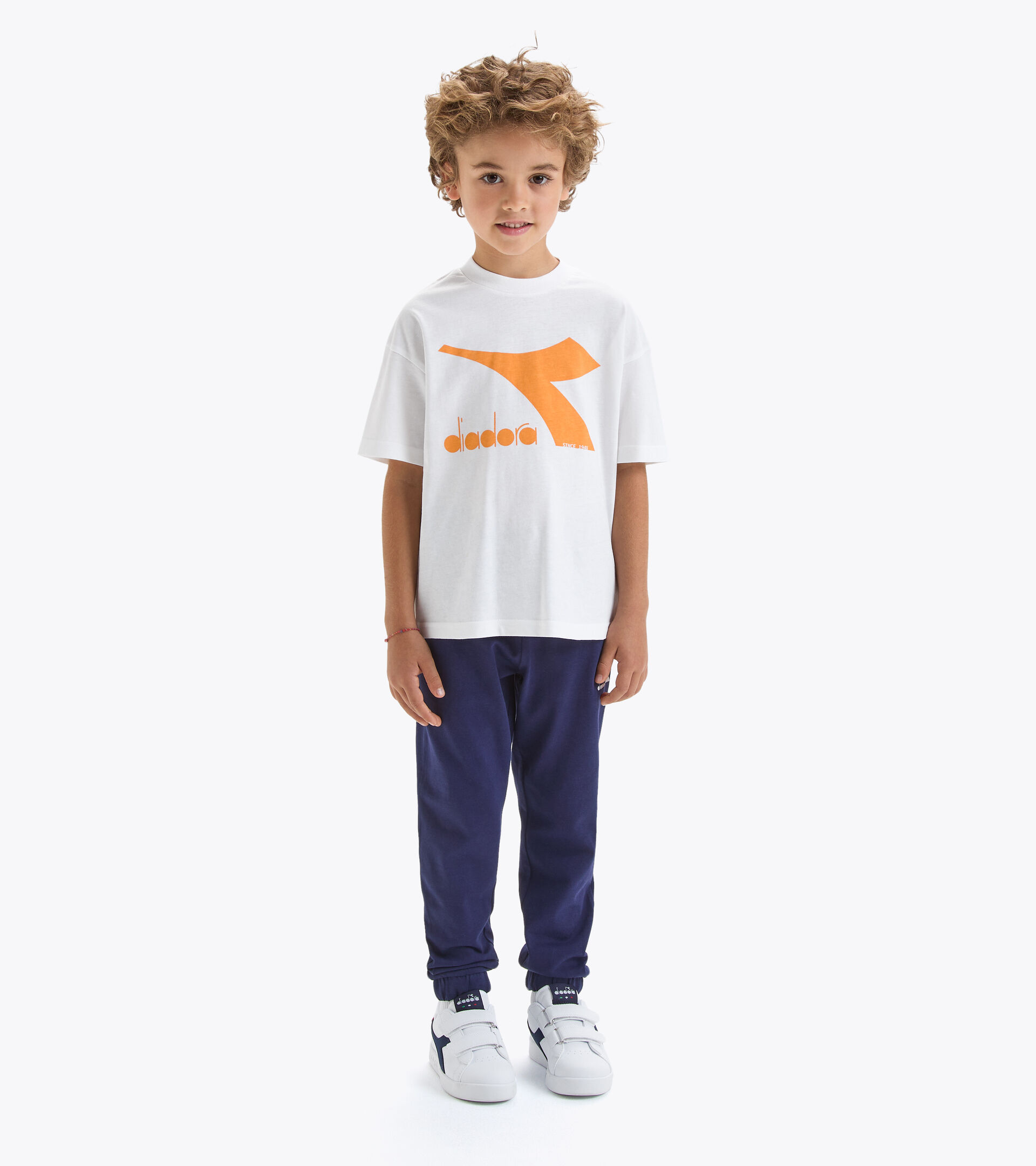 Sports T-shirt - Kids JU.T-SHIRT SS BL OPTICAL WHITE - Diadora