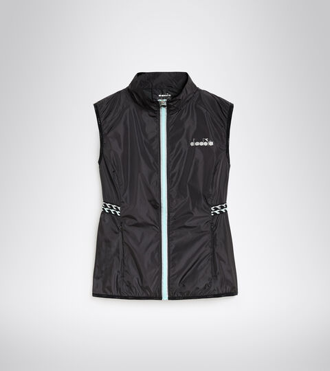 L. VEST, BLACK Running windproof gilet - Women L. VEST BLACK - Diadora