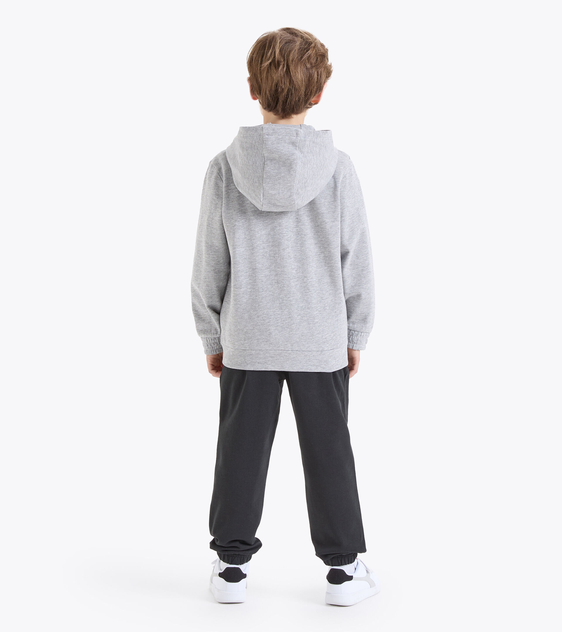 Trainingsanzug junior - Jungen JB.TRACKSUIT HD FZ HELL MITTELGRAU MELANGE - Diadora