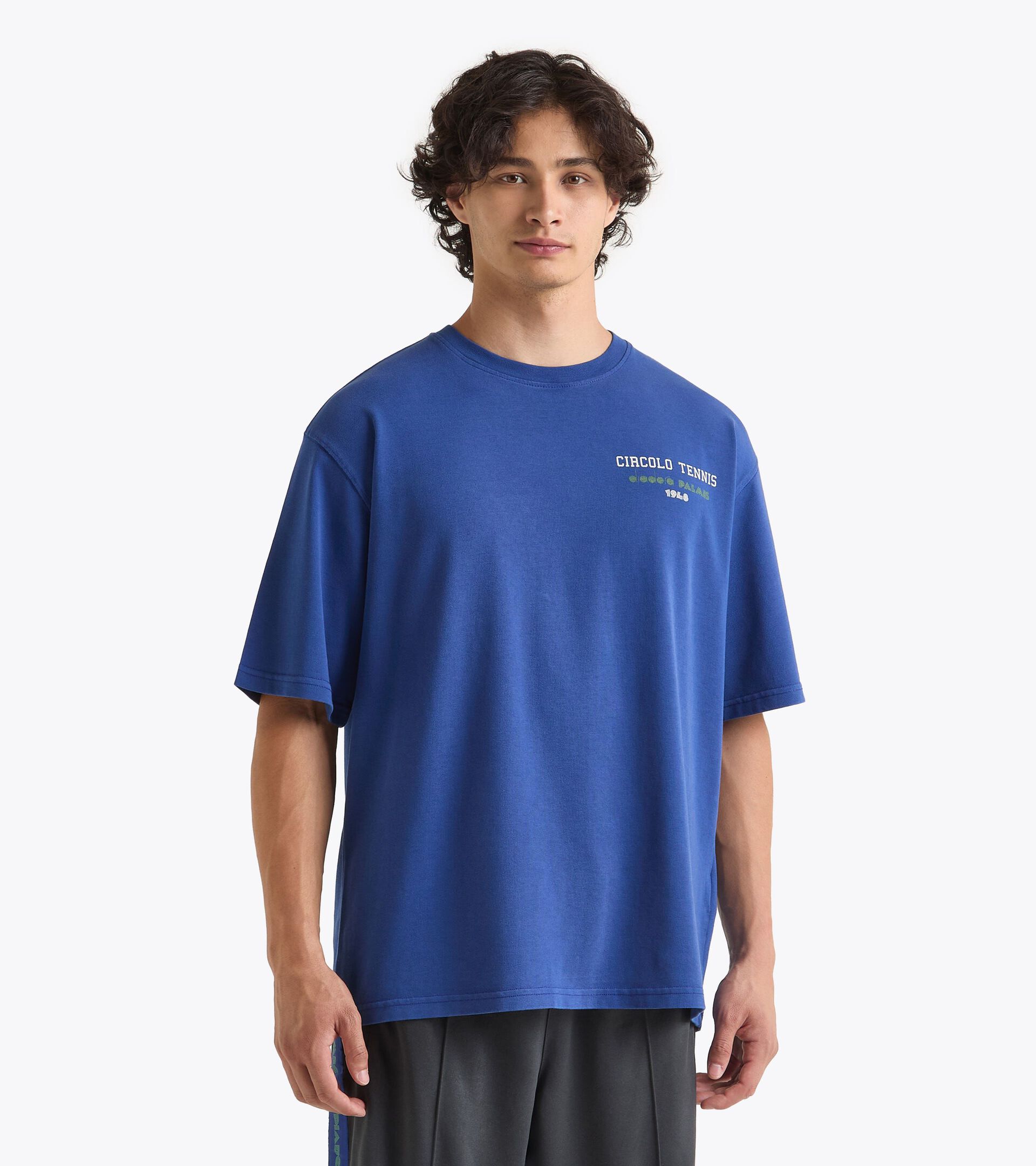 Legacy t-shirt with OG archive print - Made in Italy - All-gender T-SHIRT SS LEGACY II BLUE LIMONGES - Diadora