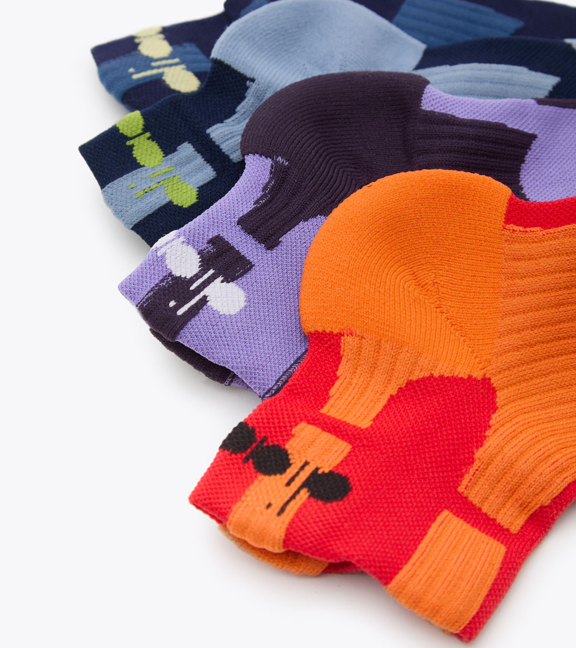 Unisex Running Socks CUSHION QUARTER SOCKS VIOLET - Diadora