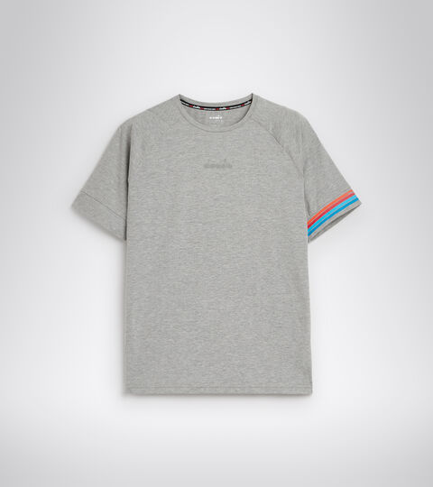 SS T-SHIRT PLUS BE ONE, GRIS MOYENNE CLAIR MELANGE T-shirt de running - Homme SS T-SHIRT PLUS BE ONE GRIS MOYENNE CLAIR MELANGE - Diadora