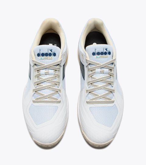 Tennis shoe for clay courts - Protection and cushioning - Men&rsquo;s BLUSHIELD TORNEO 3 CLAY WHT/ENSIGN BLUE/WHISPER WHT - Diadora