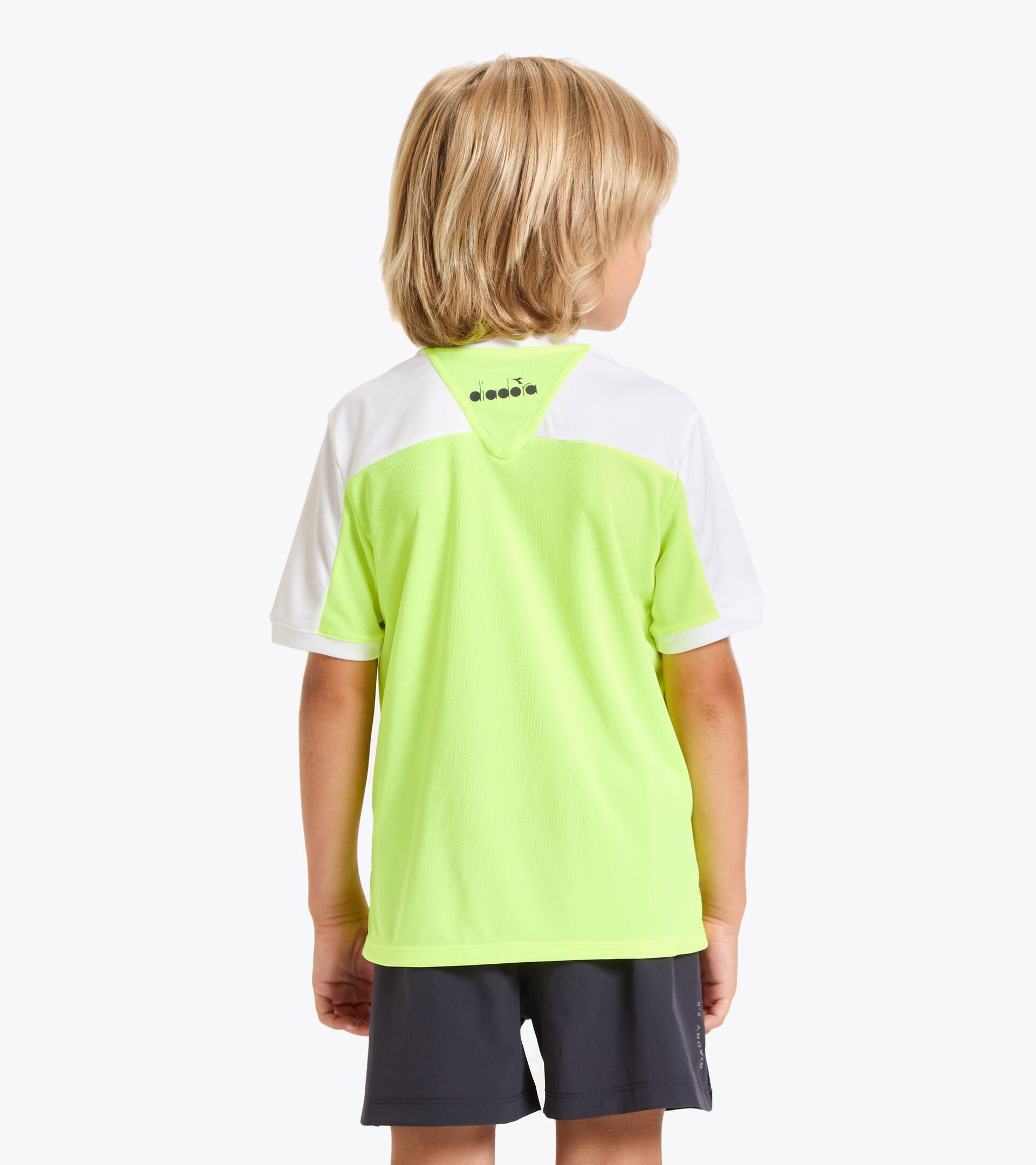 Tennis T-shirt - Junior J. T-SHIRT COURT FLUO YELLOW DD - Diadora