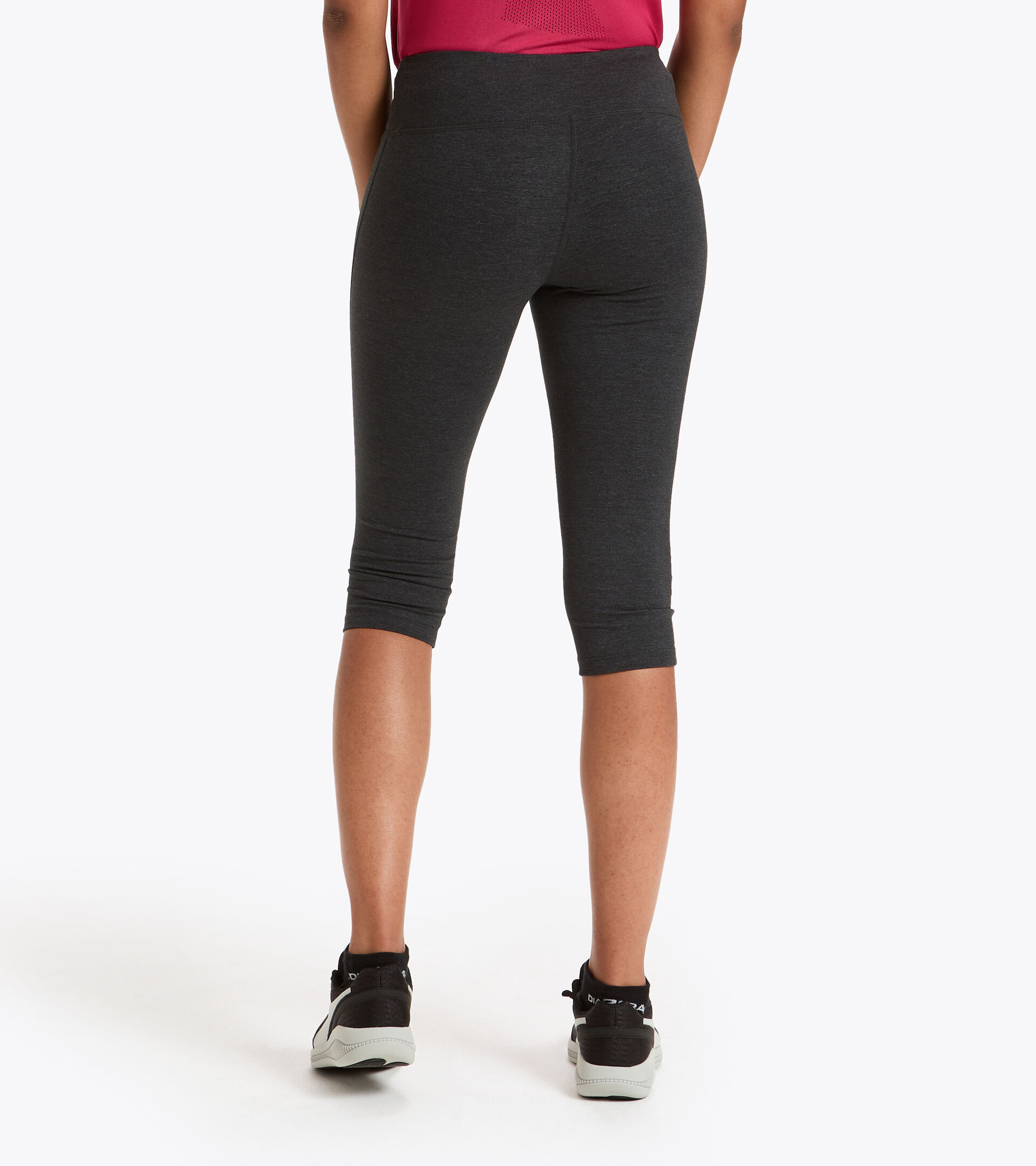 Training leggings - Women L. 3/4 TIGHTS BE ONE GRAY MELANGE MIDDLE - Diadora