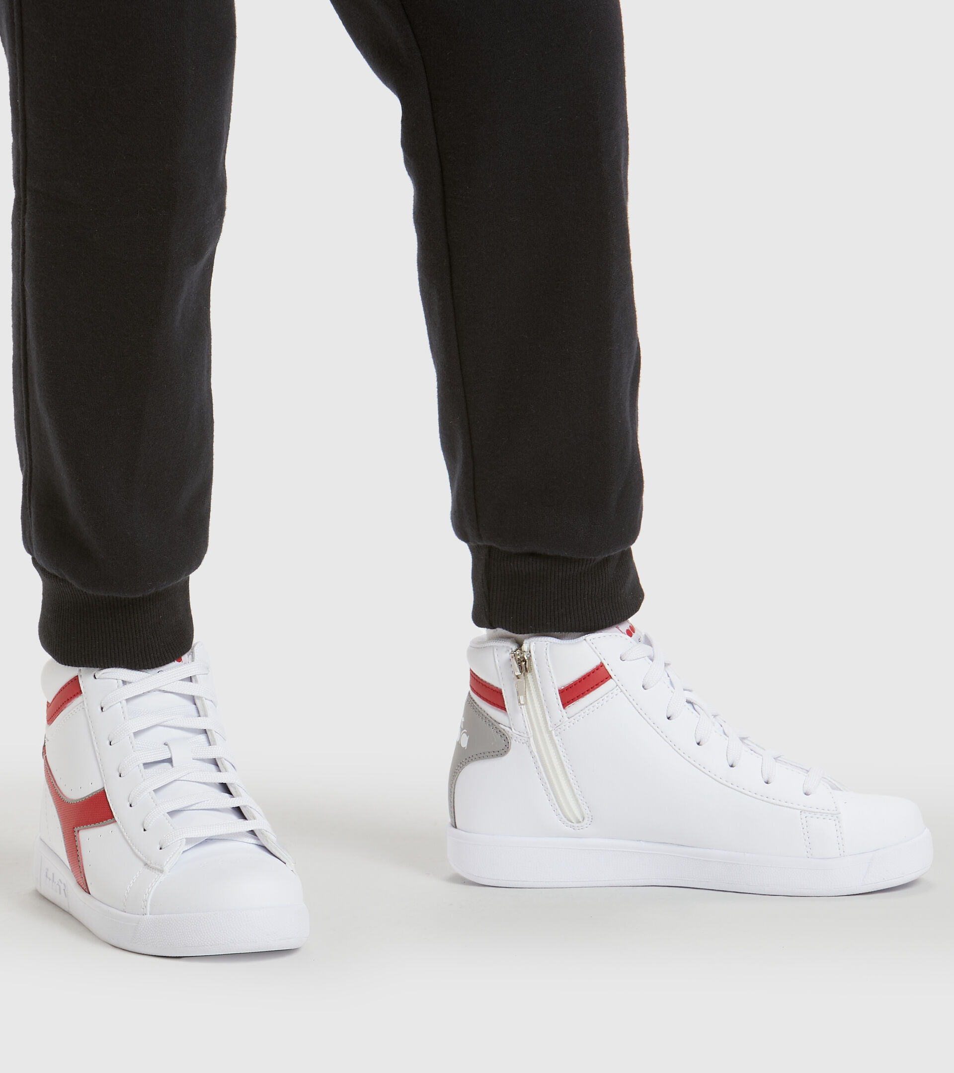 Chaussures de sport - Jeunes 8-16 ans GAME P HIGH GS BIANCO/ROSSO TANGO - Diadora