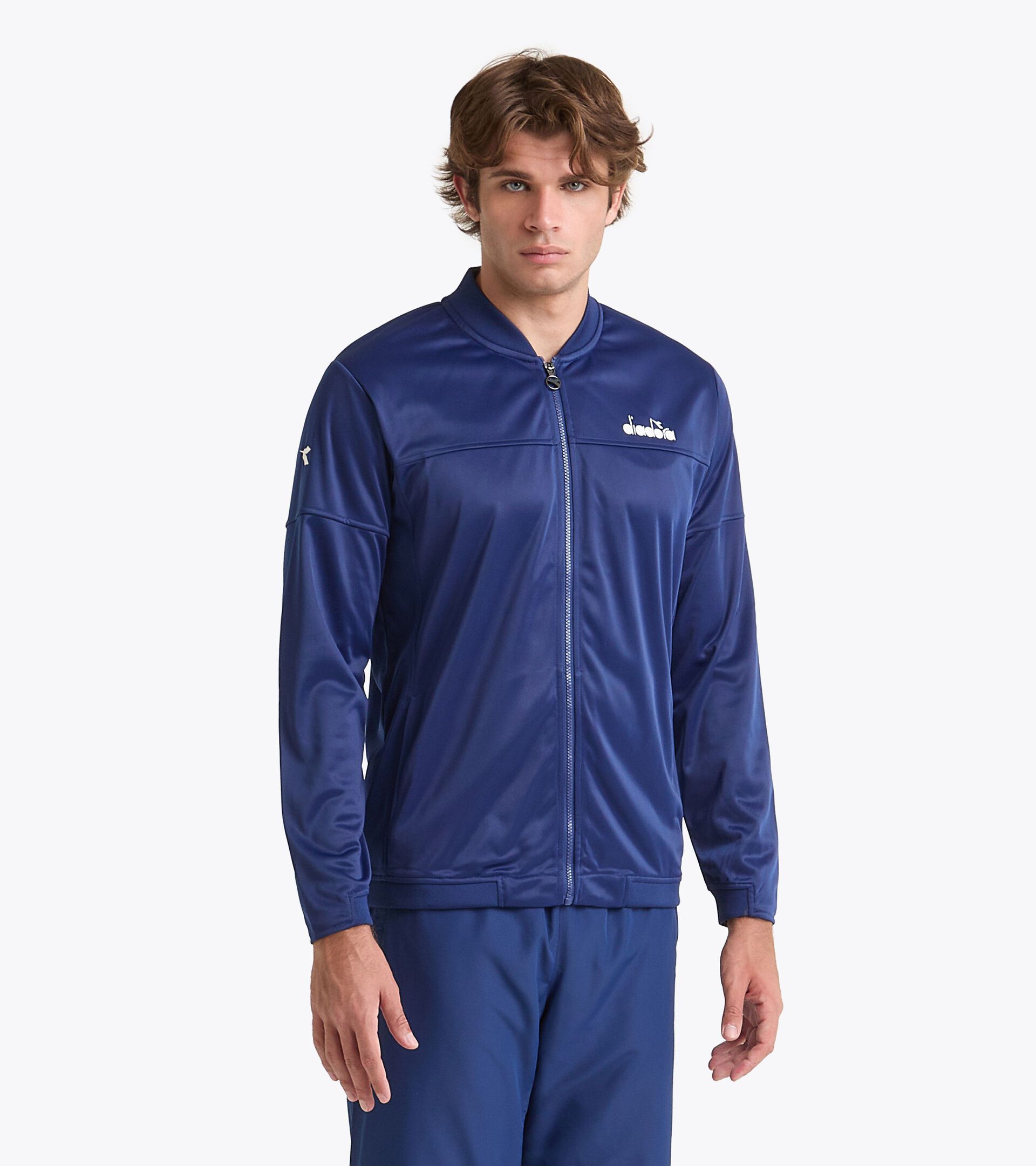 Veste de tennis - Homme JACKET COURT DIADORA CLUB BLEU DOMAINE - Diadora
