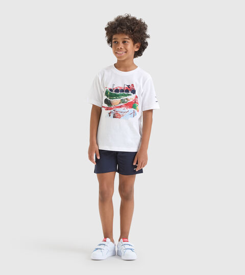 Set T-Shirt/Shorts aus Baumwolle - Jungen JB.SET SS PLAYGROUND STRAHLEND WEISSE - Diadora