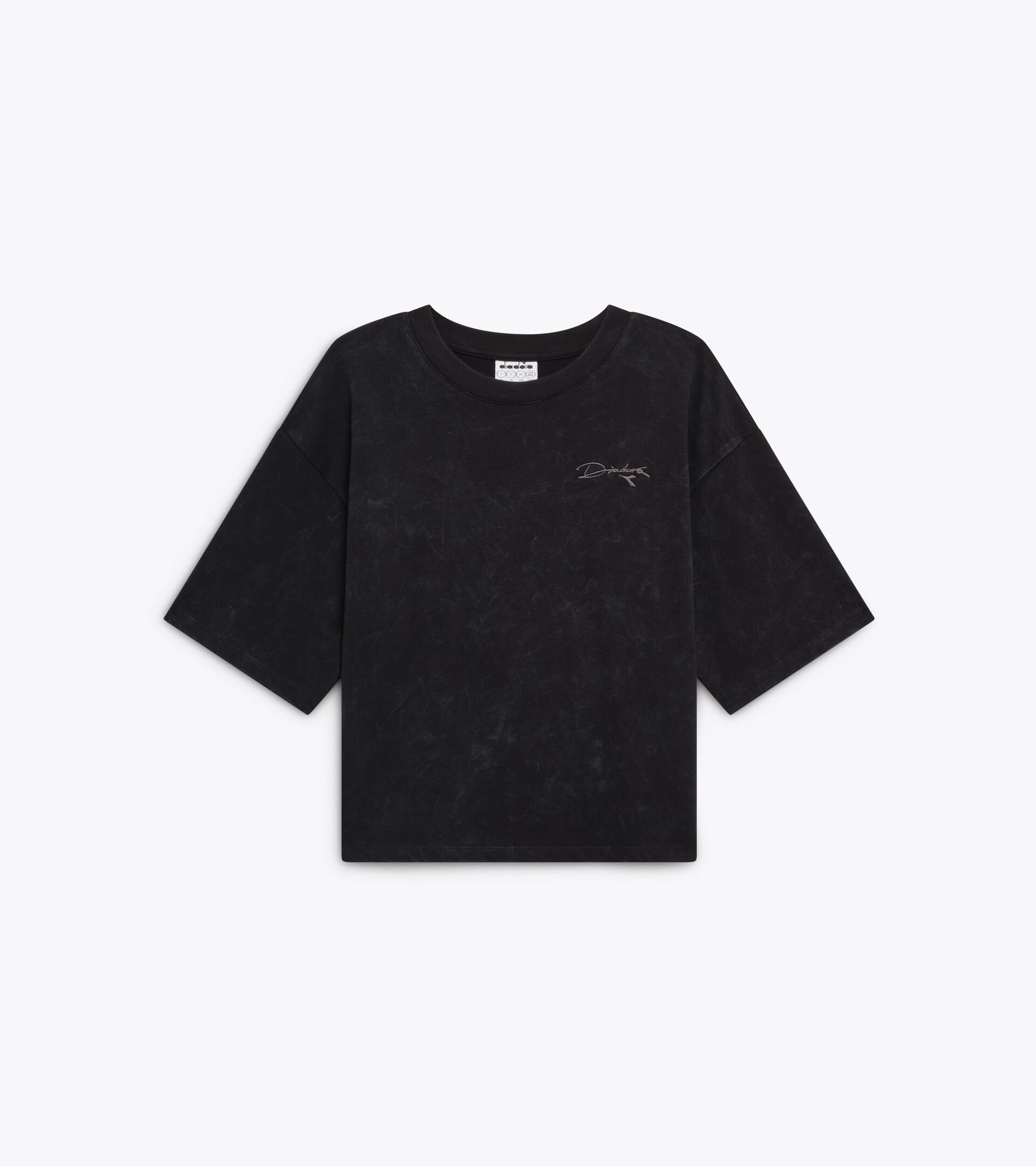 Retro-inspired Cotton T-shirt - Women&rsquo;s
 L. T-SHIRT SS AVENUE LAB I BLACK COAL - Diadora