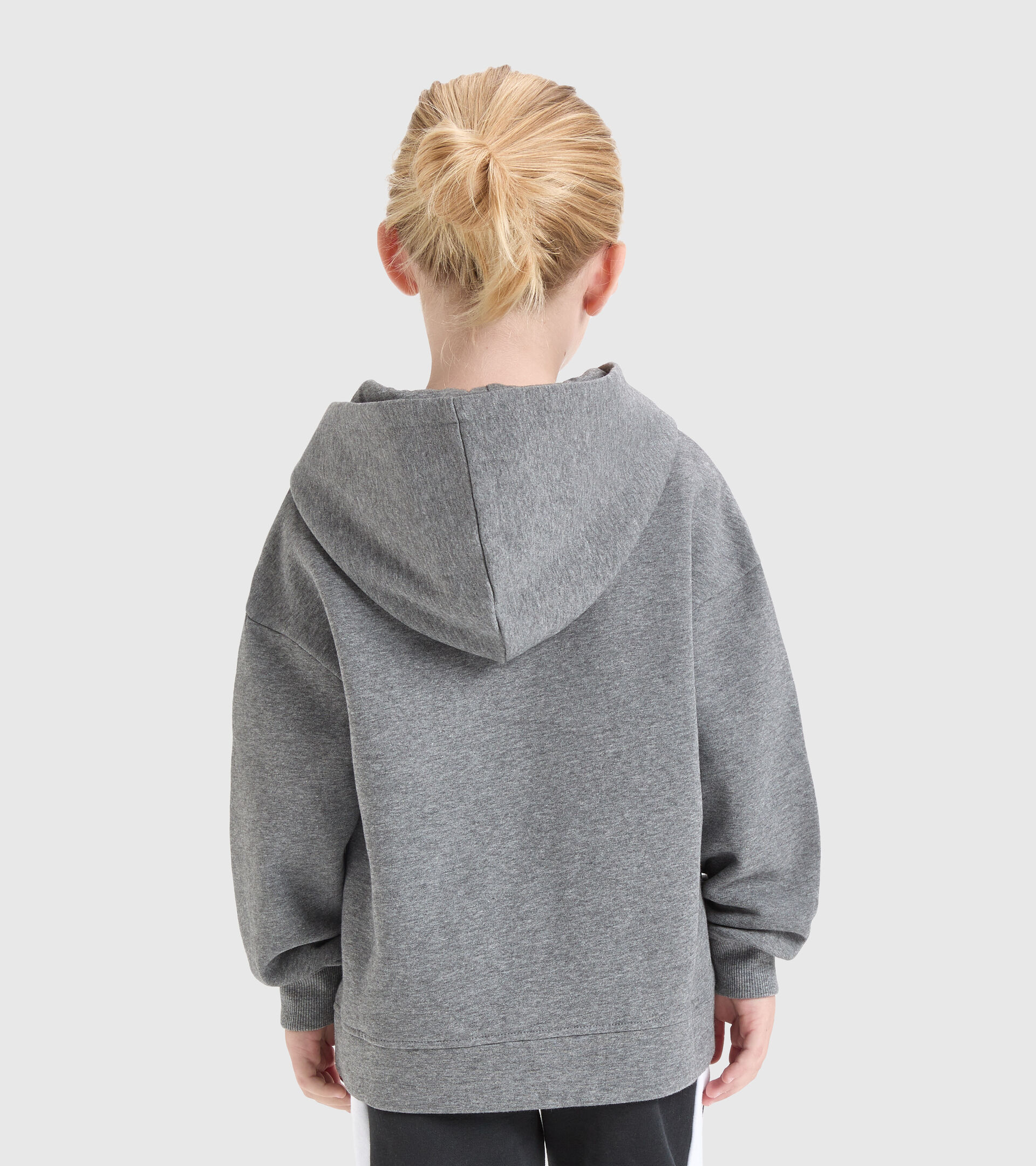 Felpa con cappuccio - Bambino JB.HOODIE SWEAT TWISTER GRIGIO MELANGE SCURO - Diadora