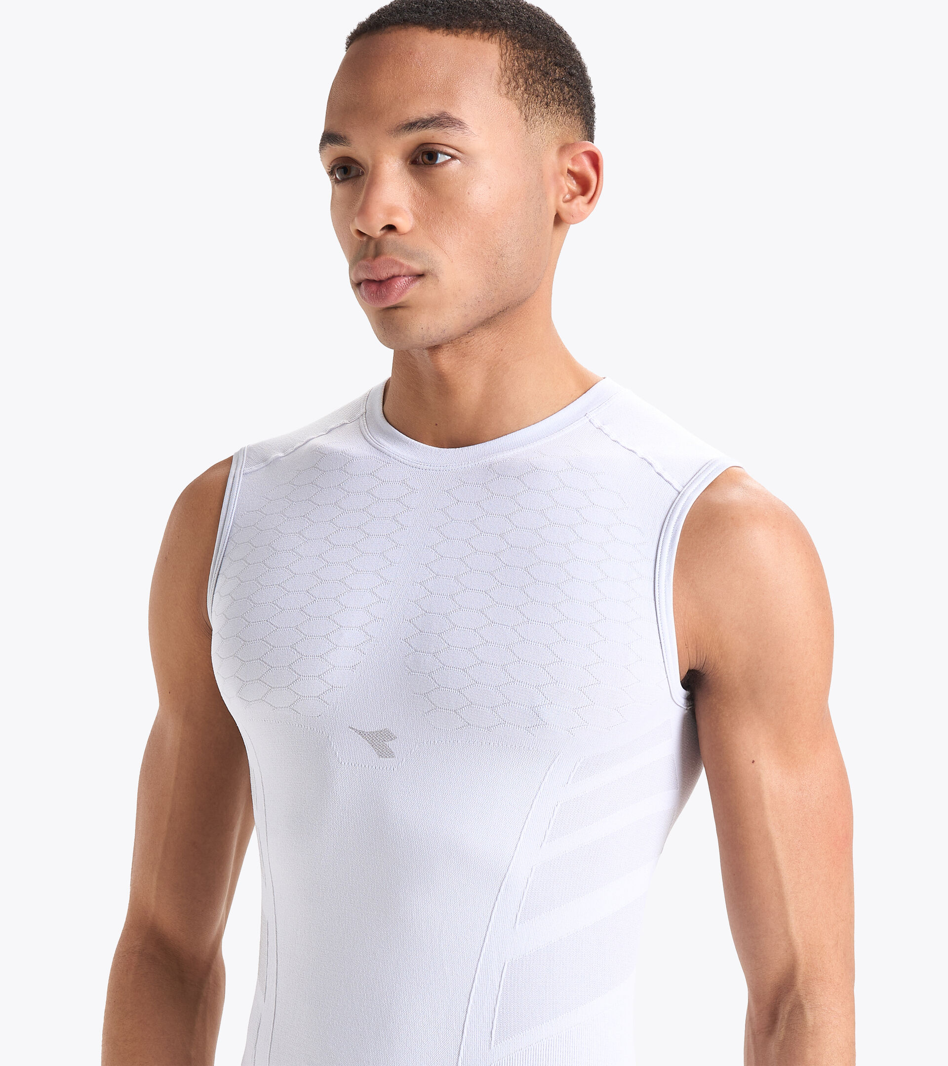 Débardeur de running - Homme SL T-SHIRT ACT BLANC VIF - Diadora