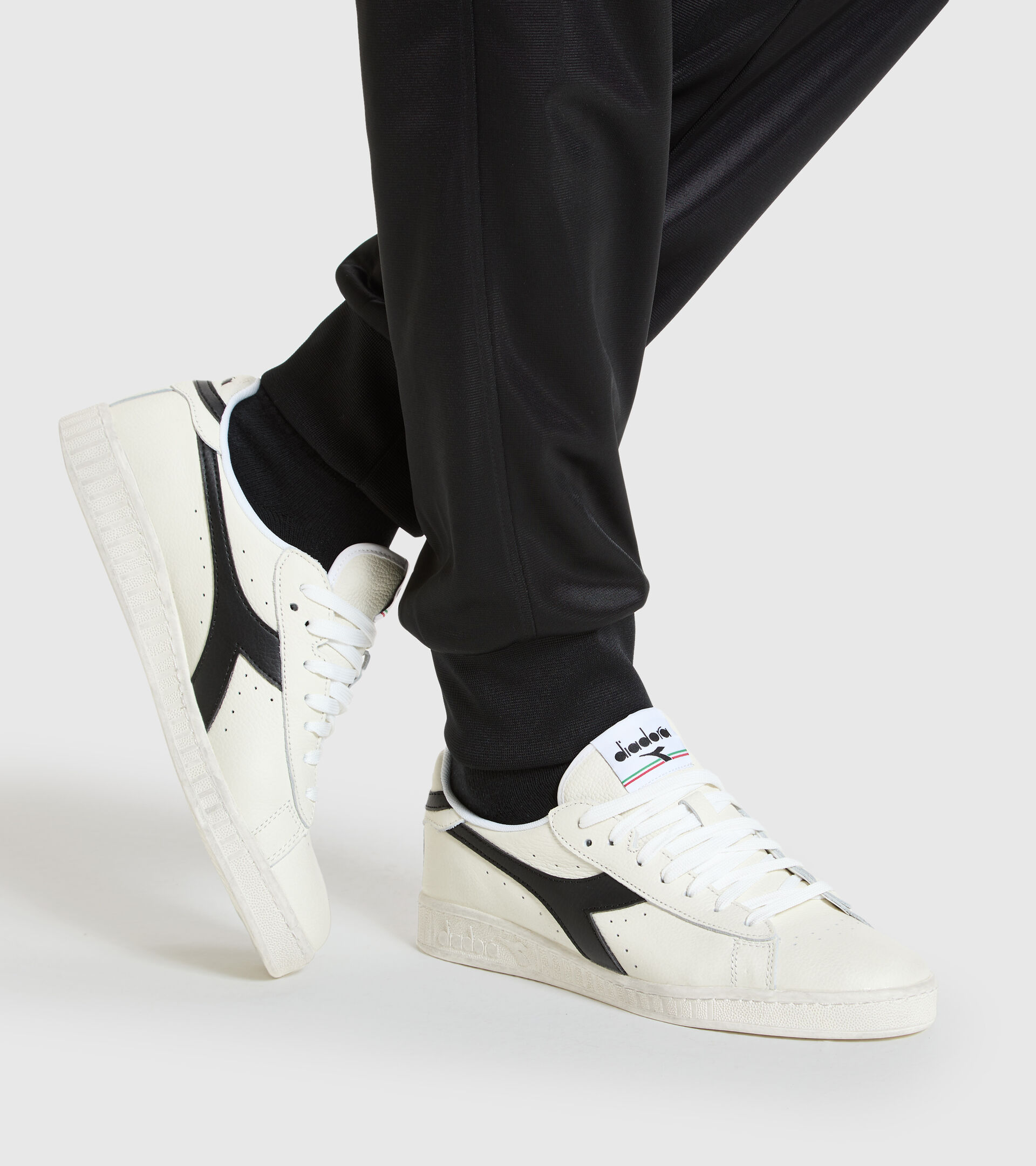 Sneaker - Unisex GAME L LOW WAXED WEISS/SCHWARZ - Diadora
