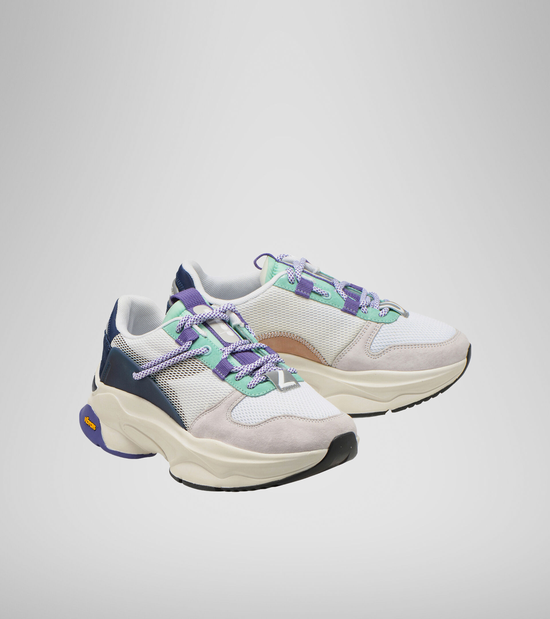 Sports shoe - Unisex TERRENA NYLON WHITE/DRESS BLUES/CABBAGE - Diadora