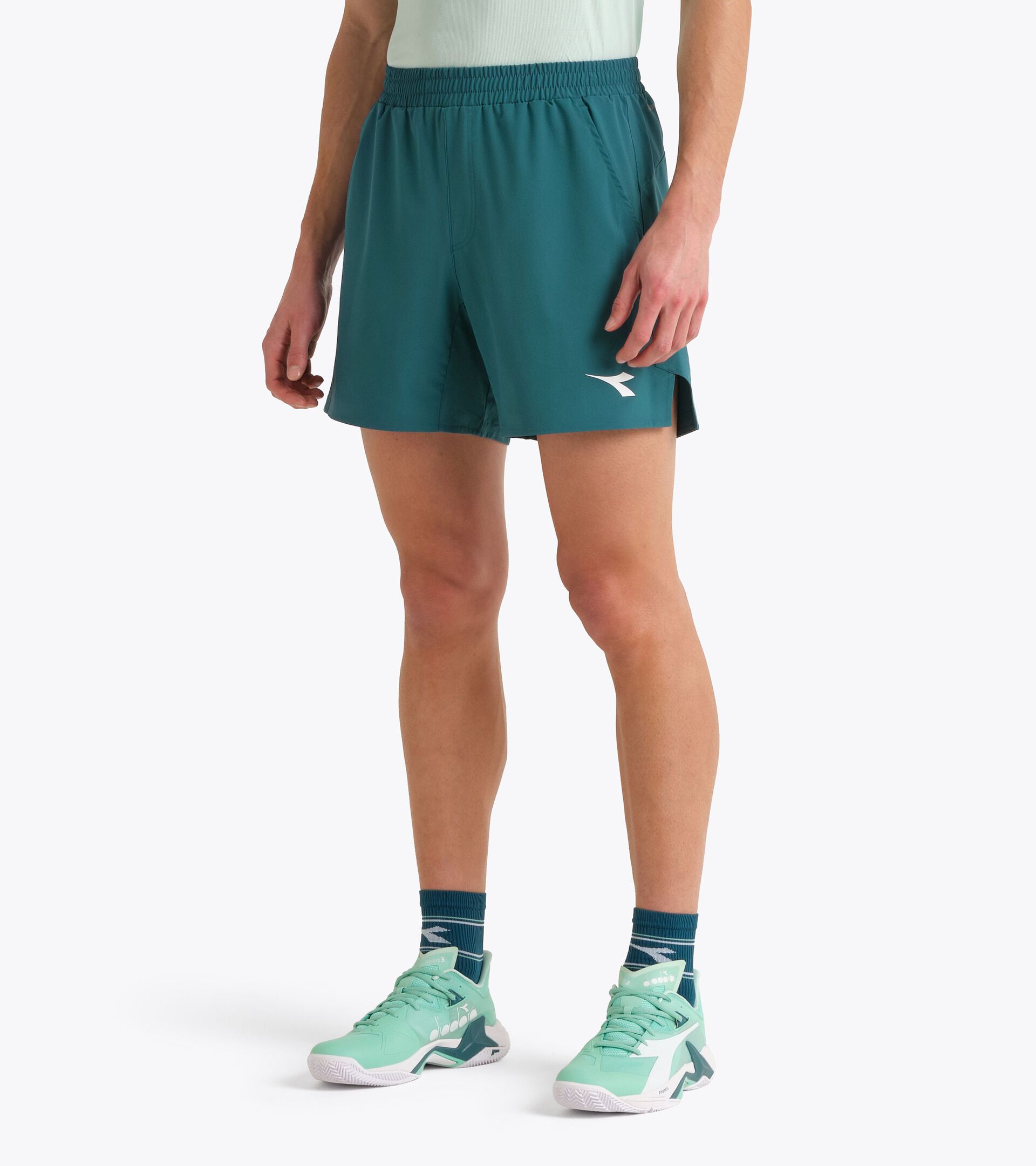 6&rsquo;&rsquo; Shorts with FIBRAZERO Technology - Competition - Men&rsquo;s
 SHORTS MATCH FIBRAZERO SPRUCE GREEN - Diadora