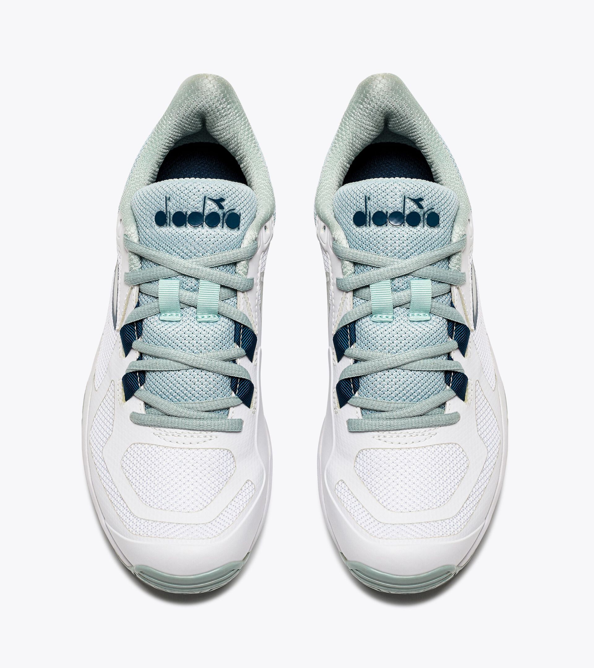 Zapatillas de pickleball para terrenos duros y/o de tierra batida - Mujer TROFEO 2 W AG PKL BLANCO/AZUL LEGION - Diadora