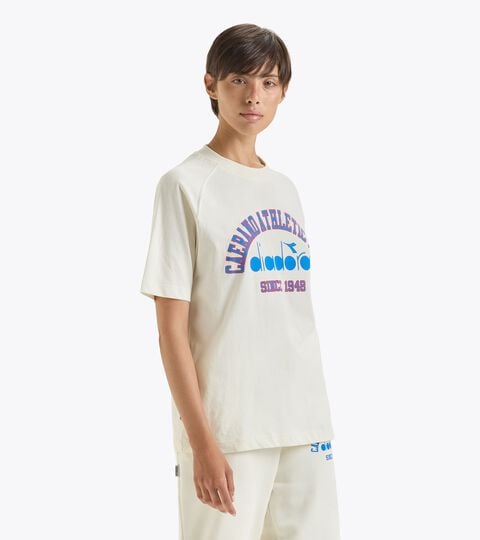 T-shirt - Gender Neutral T-SHIRT SS 1948 ATHL. CLUB BUTTER WHITE - Diadora