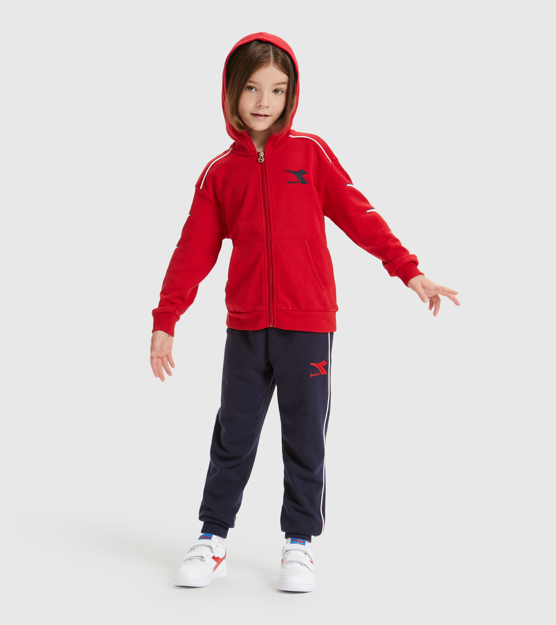 Tracksuit - Kids JU.HD FZ TRACKSUIT CUBIC TANGO RED - Diadora