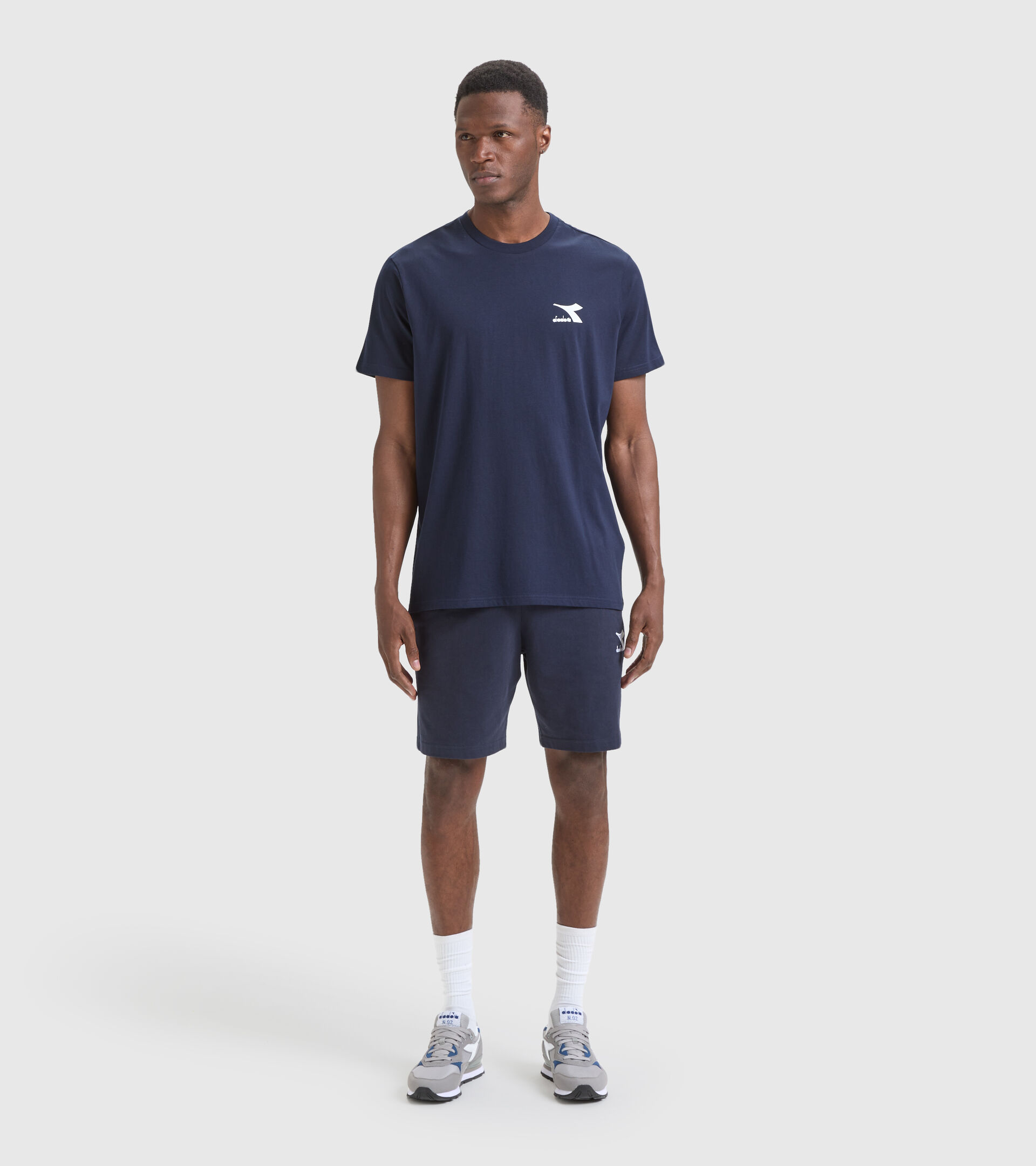 Cotton T-shirt - Men T-SHIRT SS CORE CLASSIC NAVY - Diadora