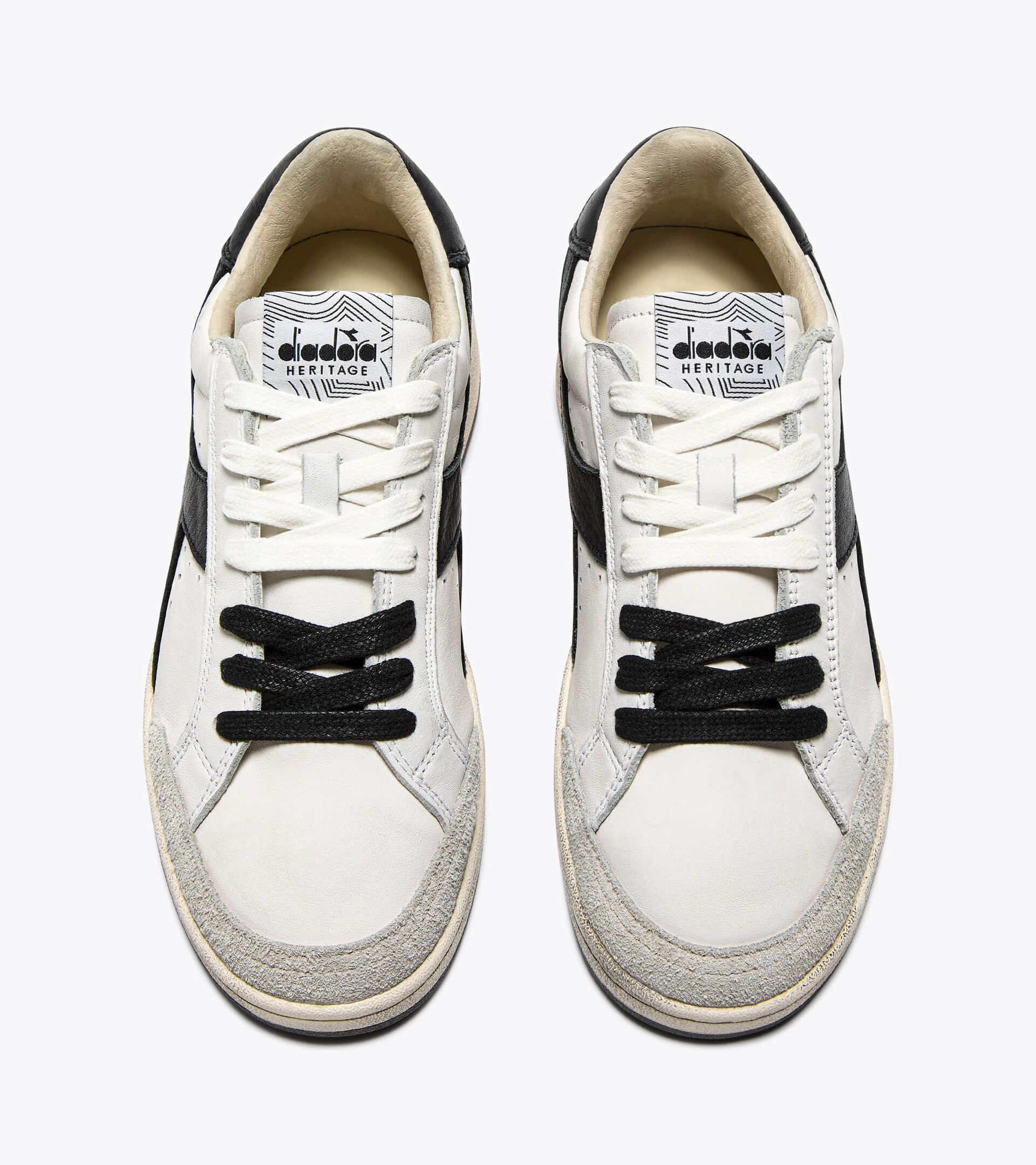 Heritage sneaker made from leather - All-gender PRESTIGE USED WHITE/BLACK - Diadora