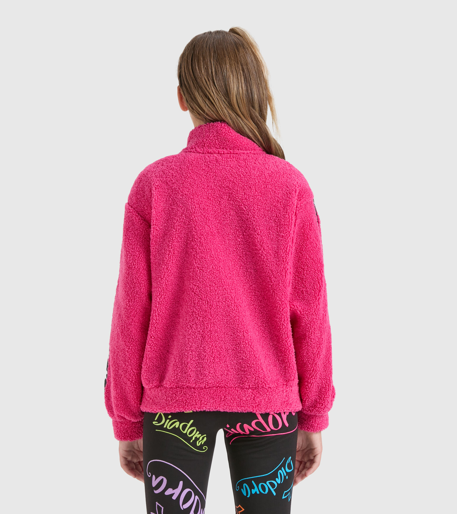 Chaqueta de felpa - Niña JG.JACKET TEDDY D FUCSIA ROSADA - Diadora