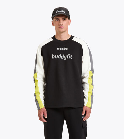 Crew-neck sweatshirt - Men SWEATSHIRT CREW BUDDYFIT BLACK - Diadora