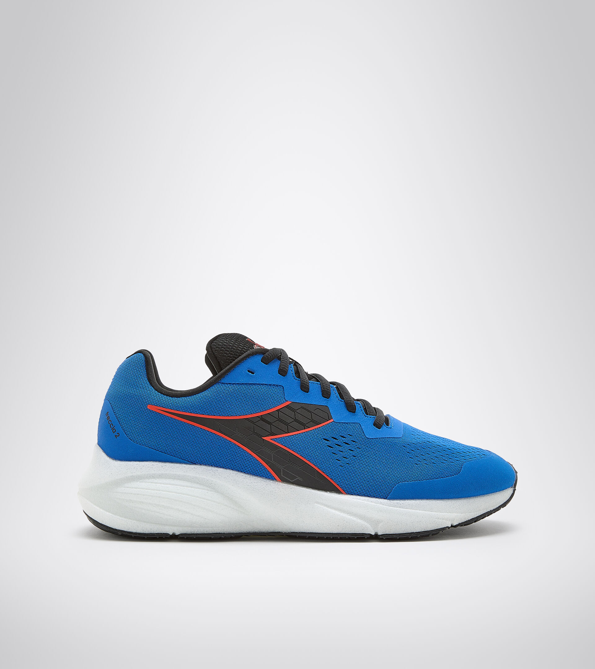 Zapatillas de running - Hombre FRECCIA 2 AZUL MAR TURCO/ROJO MANDARIN - Diadora