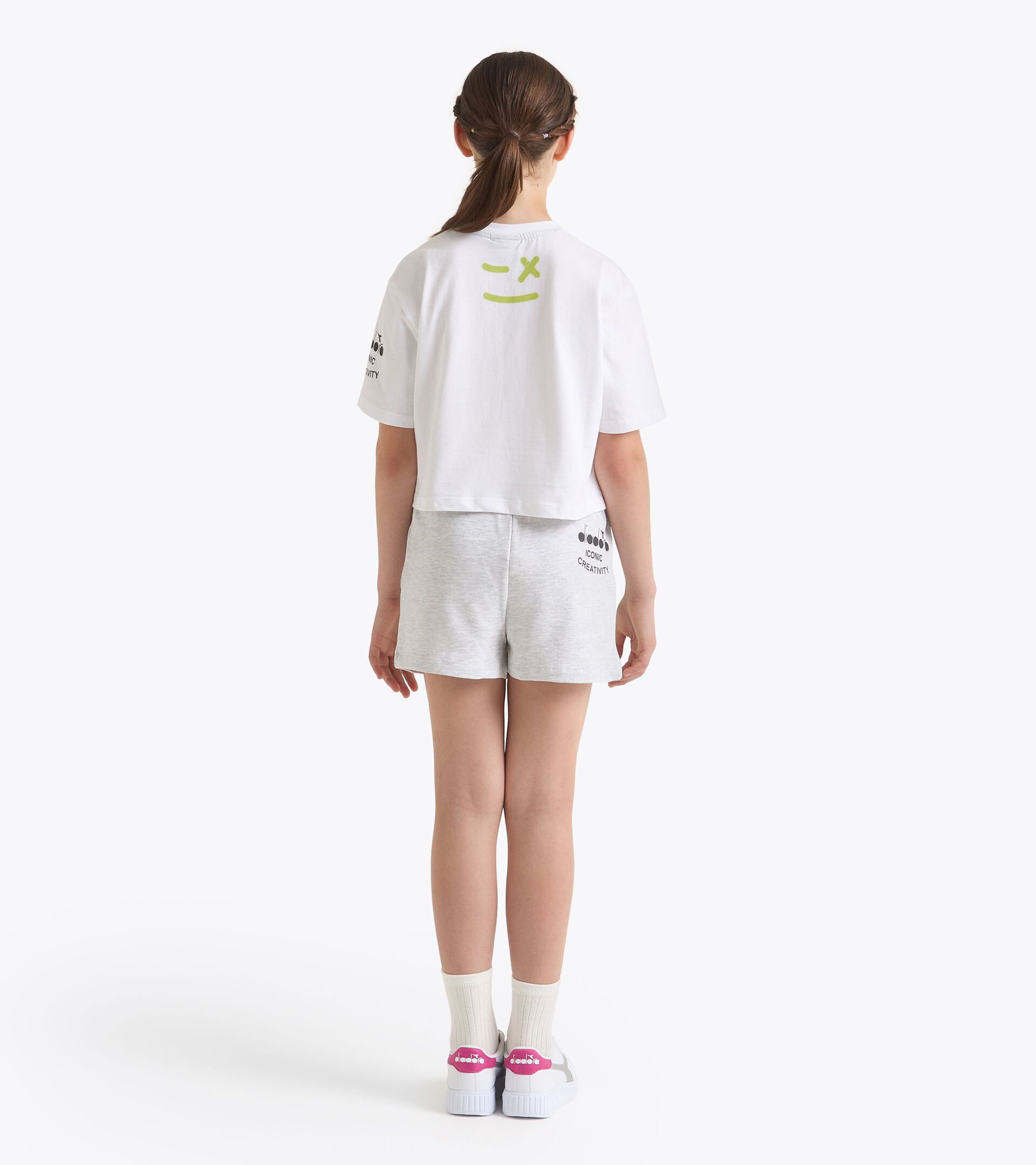 Sport suit - Fit comfort - Girl JG. SET CANDY LIGHT MIDDLE GREY MELANGE - Diadora