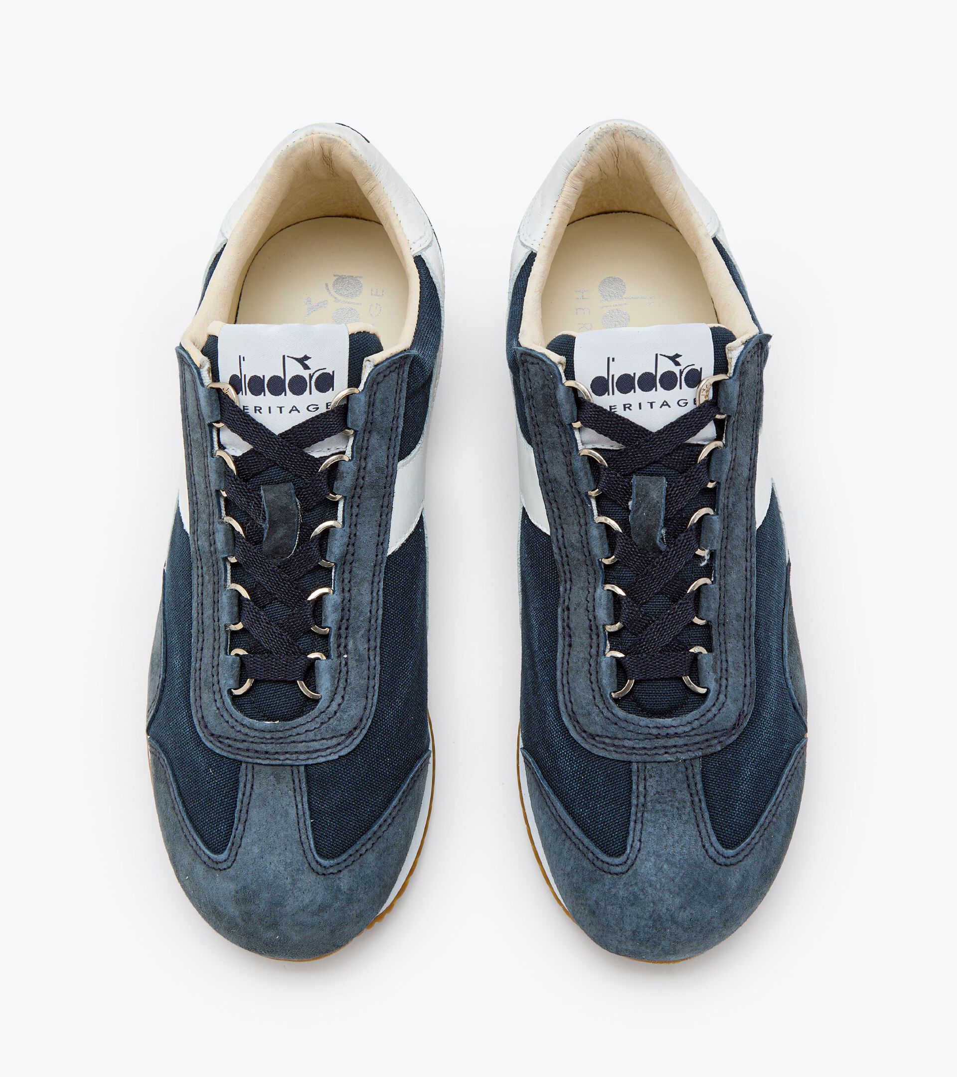 Zapatilla Heritage - Unisex EQUIPE H CANVAS STONE WASH AZUL NOCHE - Diadora
