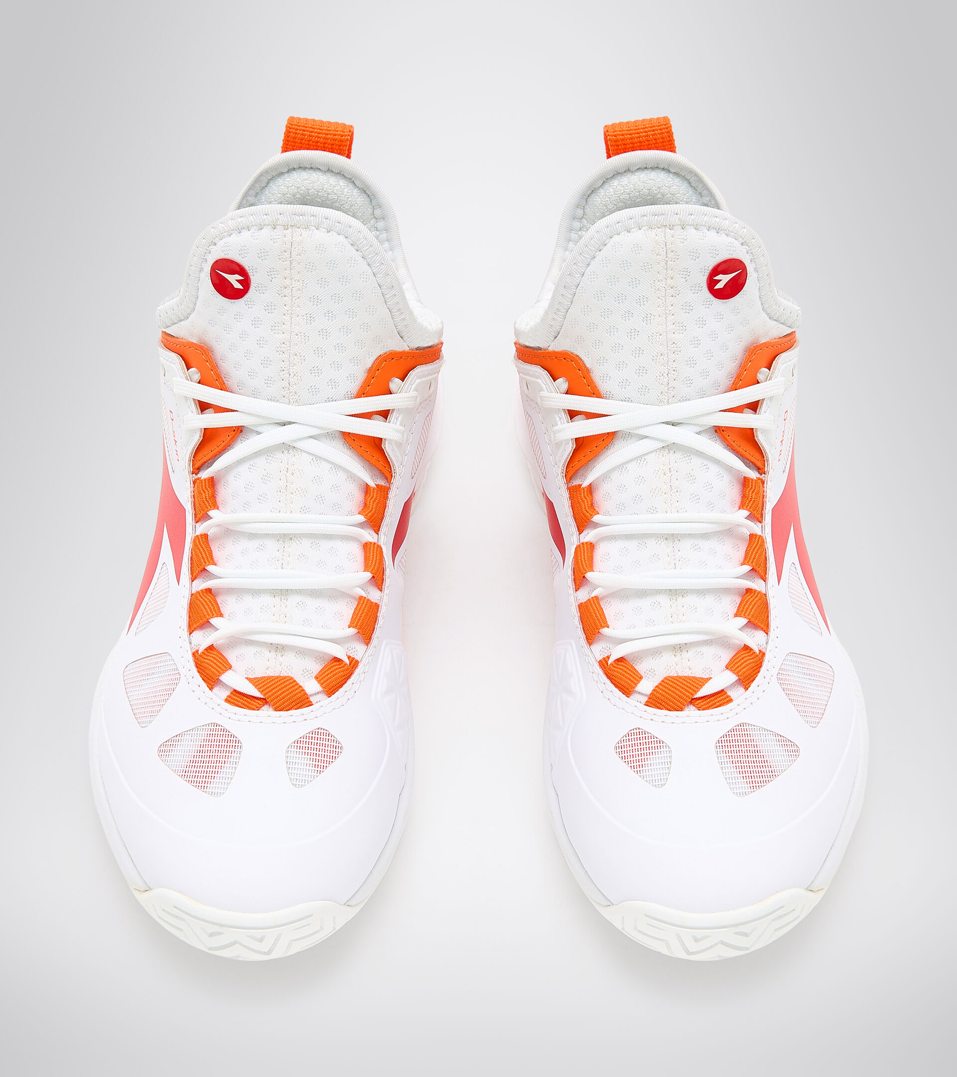 Clay and hard court tennis shoe - Women SPEED BLUSHIELD FLY 3 + W AG WHITE/FIERY RED - Diadora