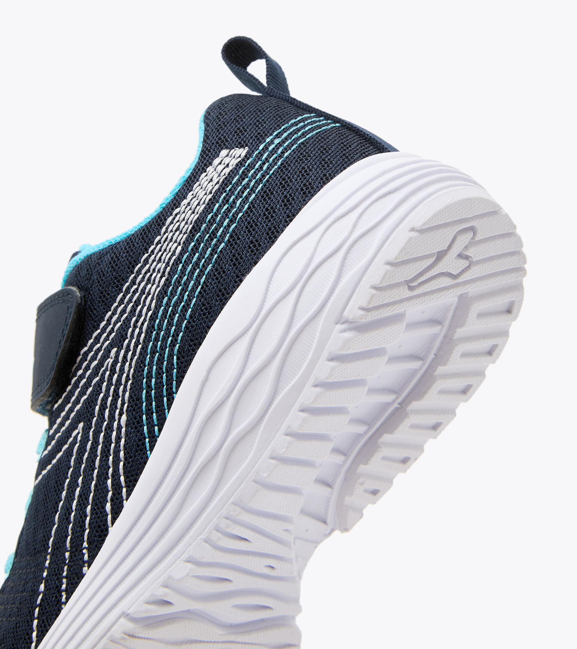 Chaussures de running - Unisexe enfant FLAMINGO 6 JR NOIR IRIS/BLEU ATOLL - Diadora