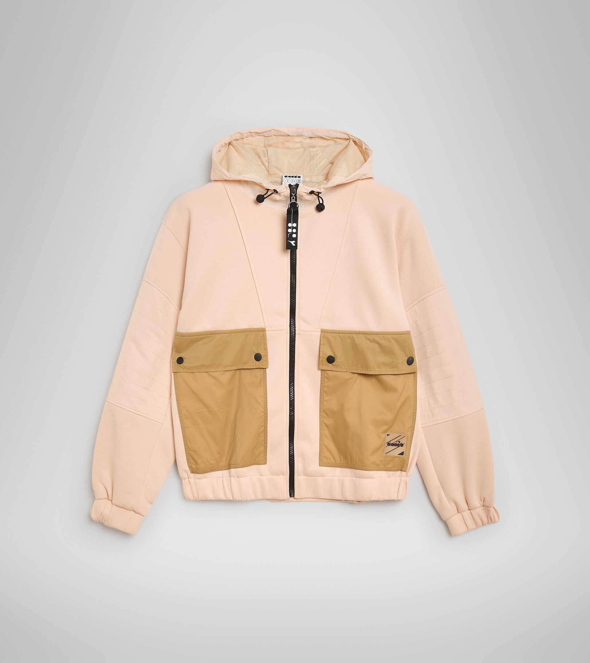 Sports jacket - Women L. TRACK JACKET URBANITY PASTEL ROSE TAN - Diadora