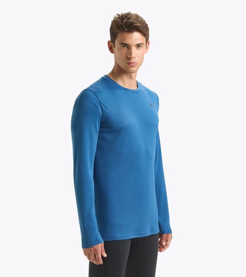 Long-sleeved shirt - Men LS T-SHIRT RUN DUTCH BLUE - Diadora