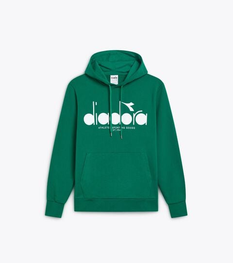 Sudadera con capucha color block - Para todos los g&eacute;neros HOODIE LOGO VERDE VENTURINA - Diadora