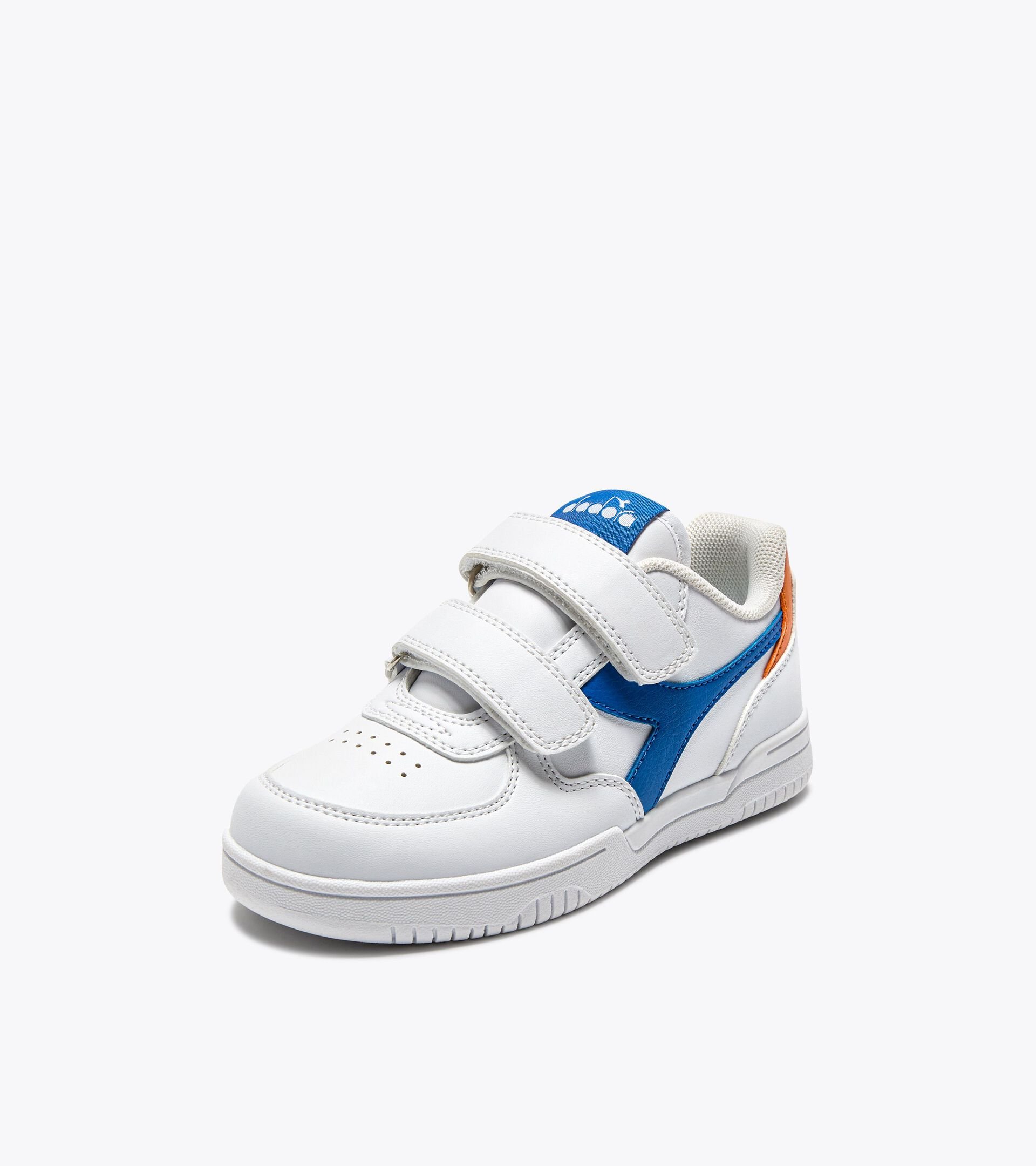 Sports shoes - Kids 4-8 years RAPTOR LOW PS WHT/IMPERIAL BL/PERSIMMON ORG - Diadora