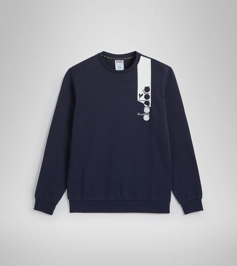 SWEATSHIRT CREW ICON, CLASSIC NAVY Crew-neck sweatshirt - Unisex SWEATSHIRT CREW ICON CLASSIC NAVY - Diadora